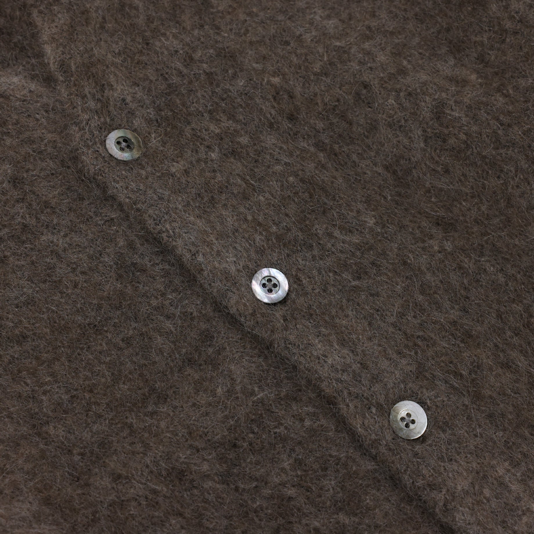 MOHAIR V/N CARDIGAN (BROWN)