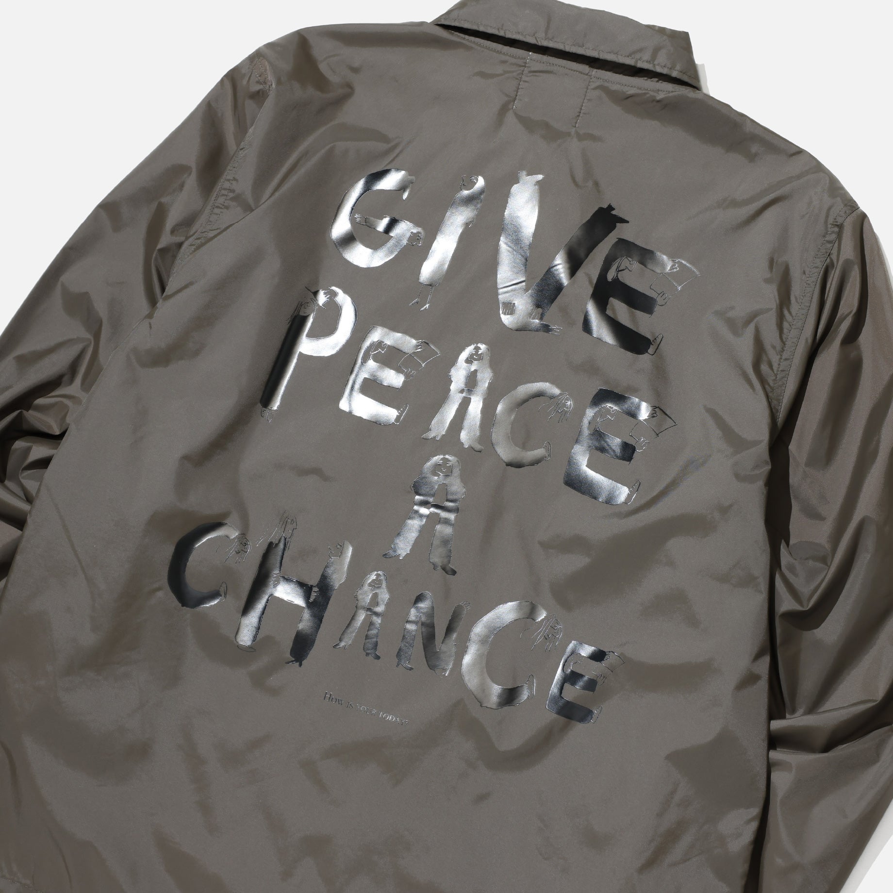 “PEACE” COACH JACKET(KHAKI)