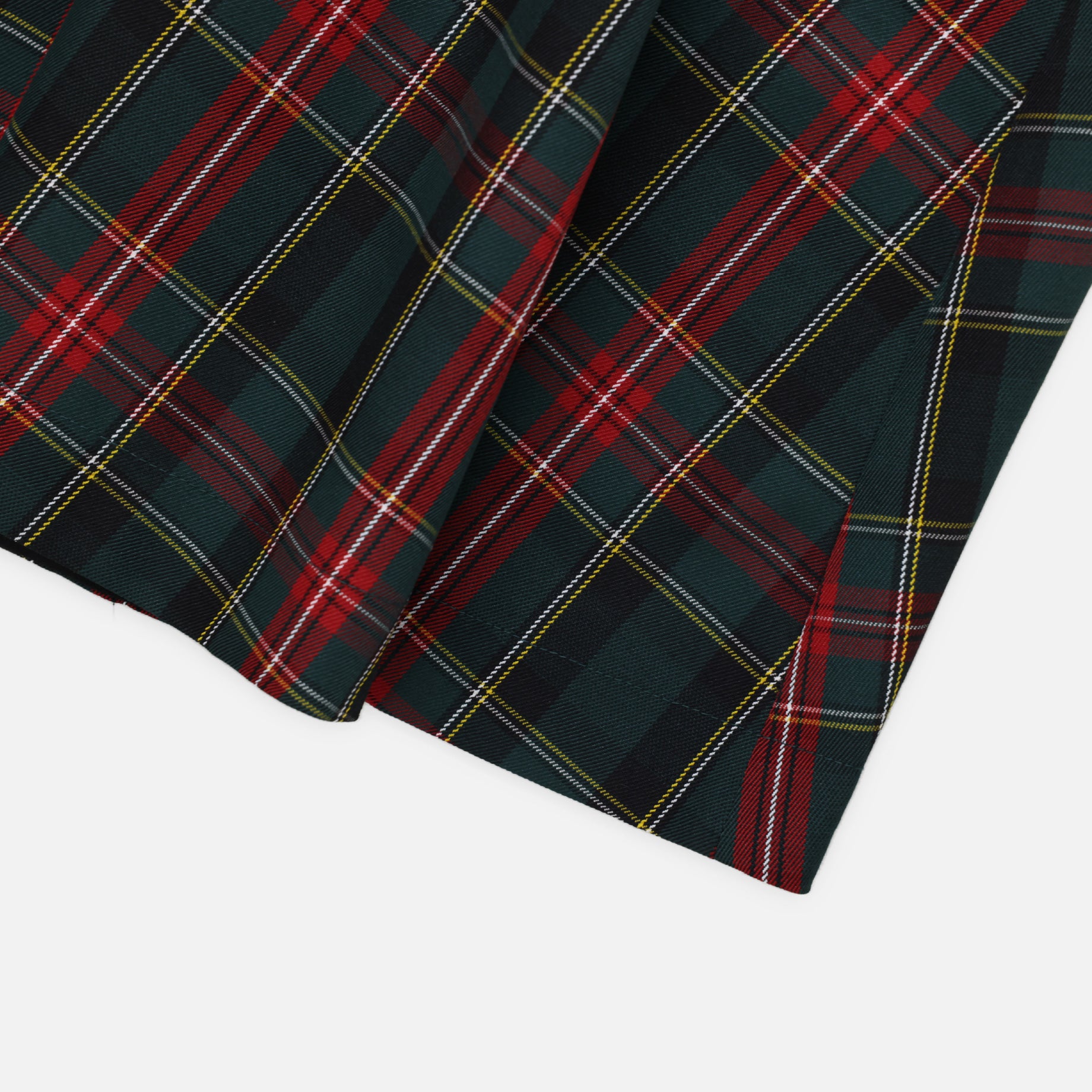 RIBBON DRESS - PLAID(BLACK)