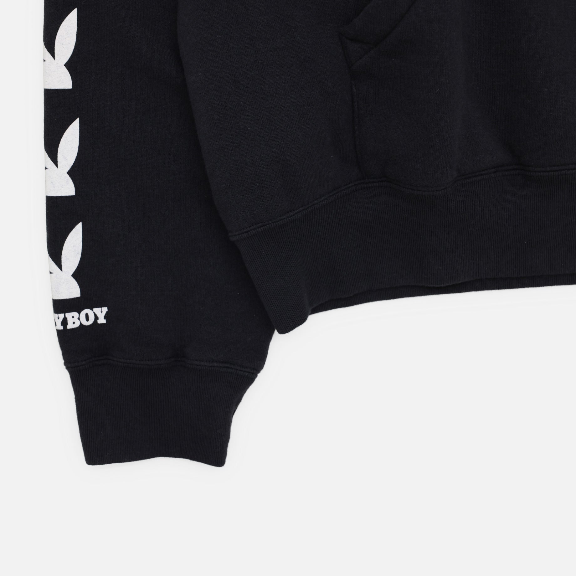 PLAYBOY PRINT SWEAT HOODIE(BLACK)