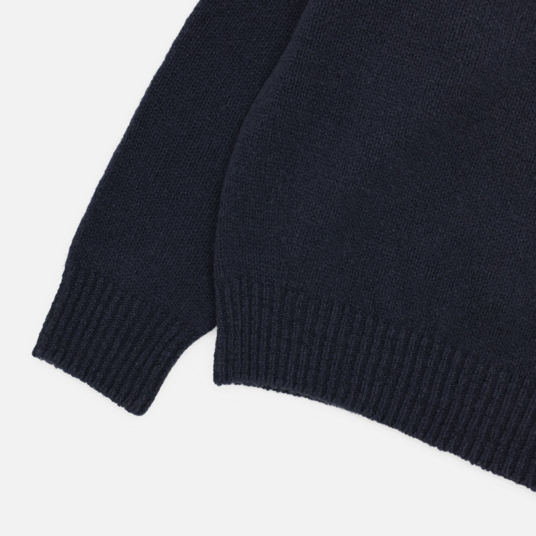 W/G MOC NECK L/S (CHACOAL)