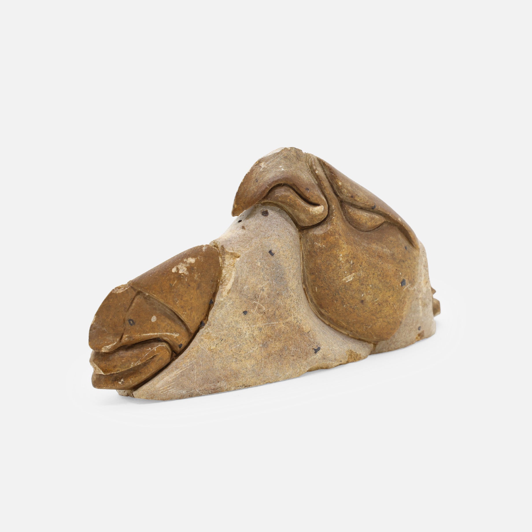 VINTAGE FOLK ART STONE CURVING(EAGLE)