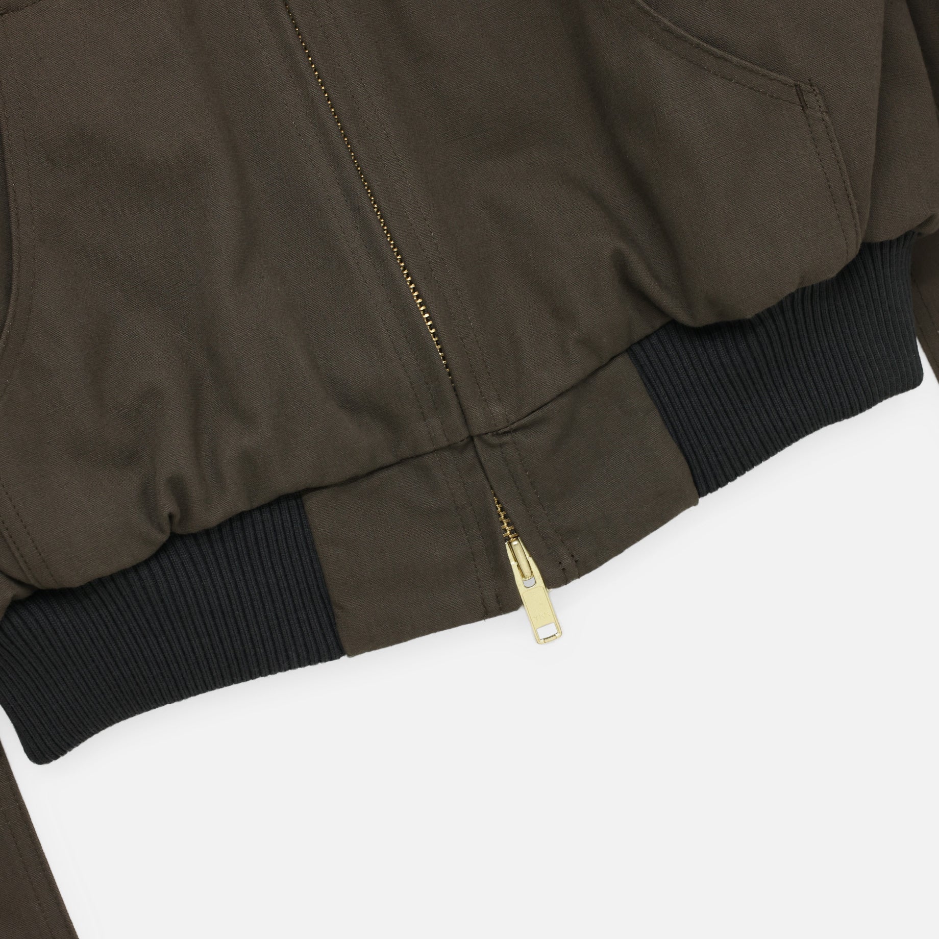 PUFF WORK HOODIE "BIGNESS"(ASH OLIVE)