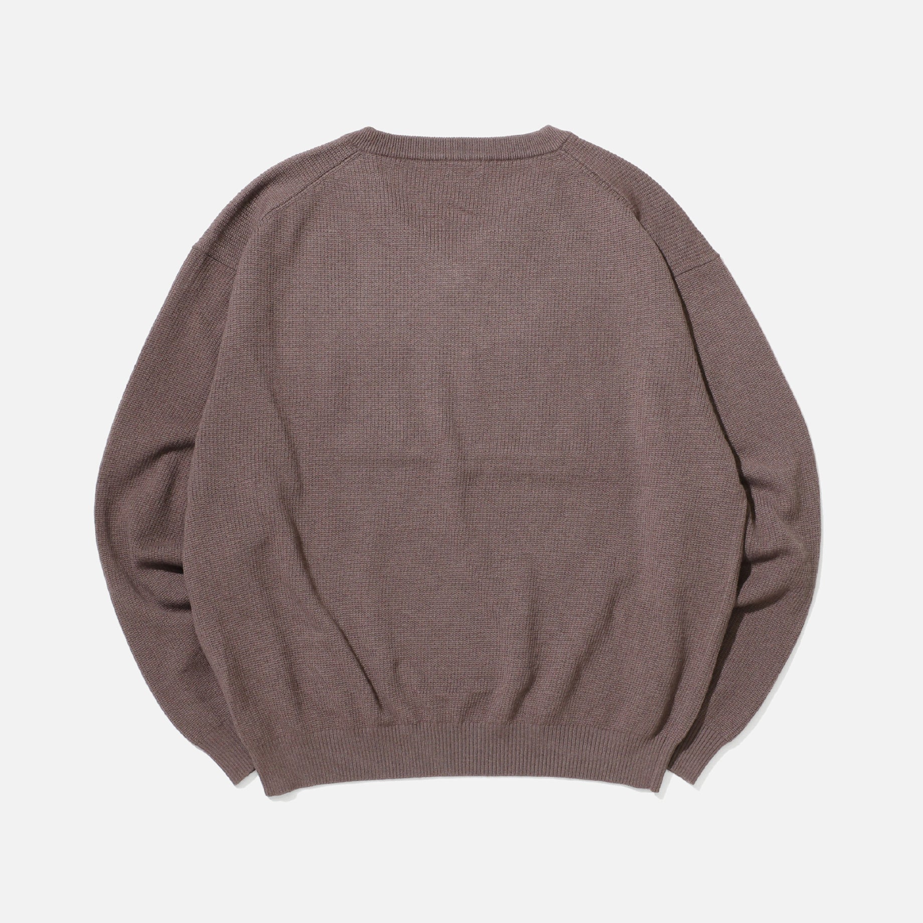 V NECK P/O (BROWN)