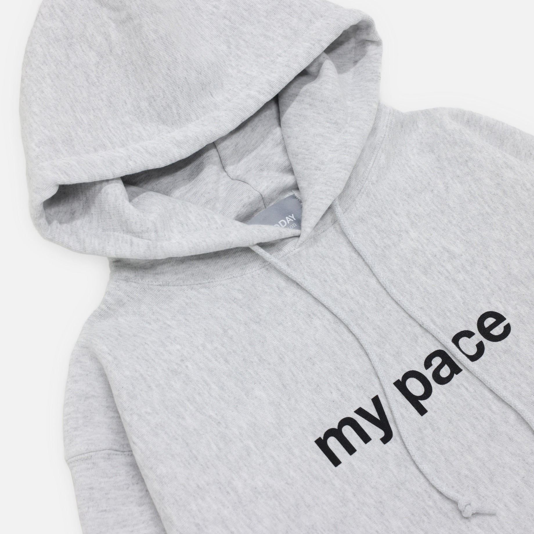 MY PACE #02 HOODED SWEAT (GRAY)