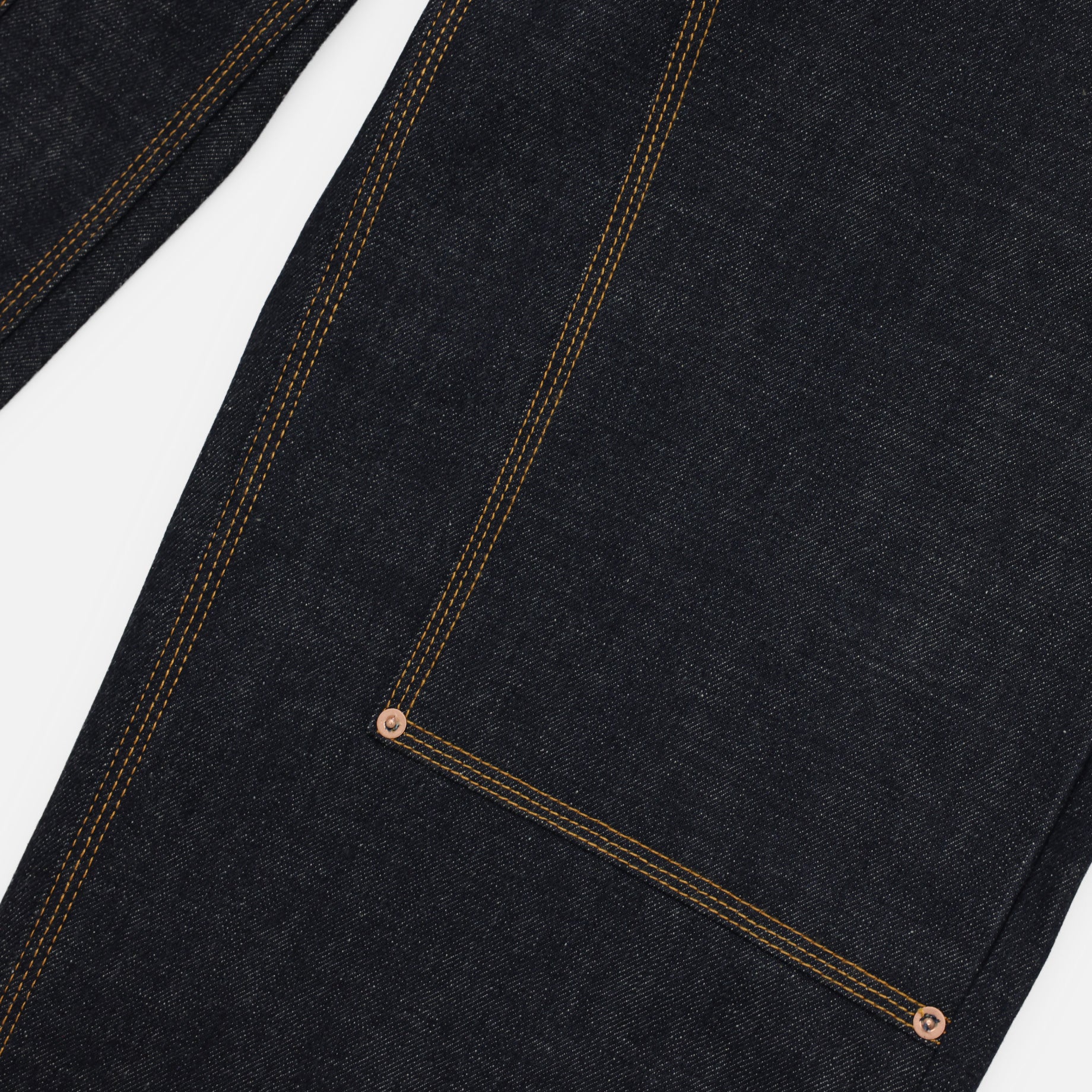 CLASSIC DOUBLE KNEE DENIM PANTS(RIGID INDIGO)