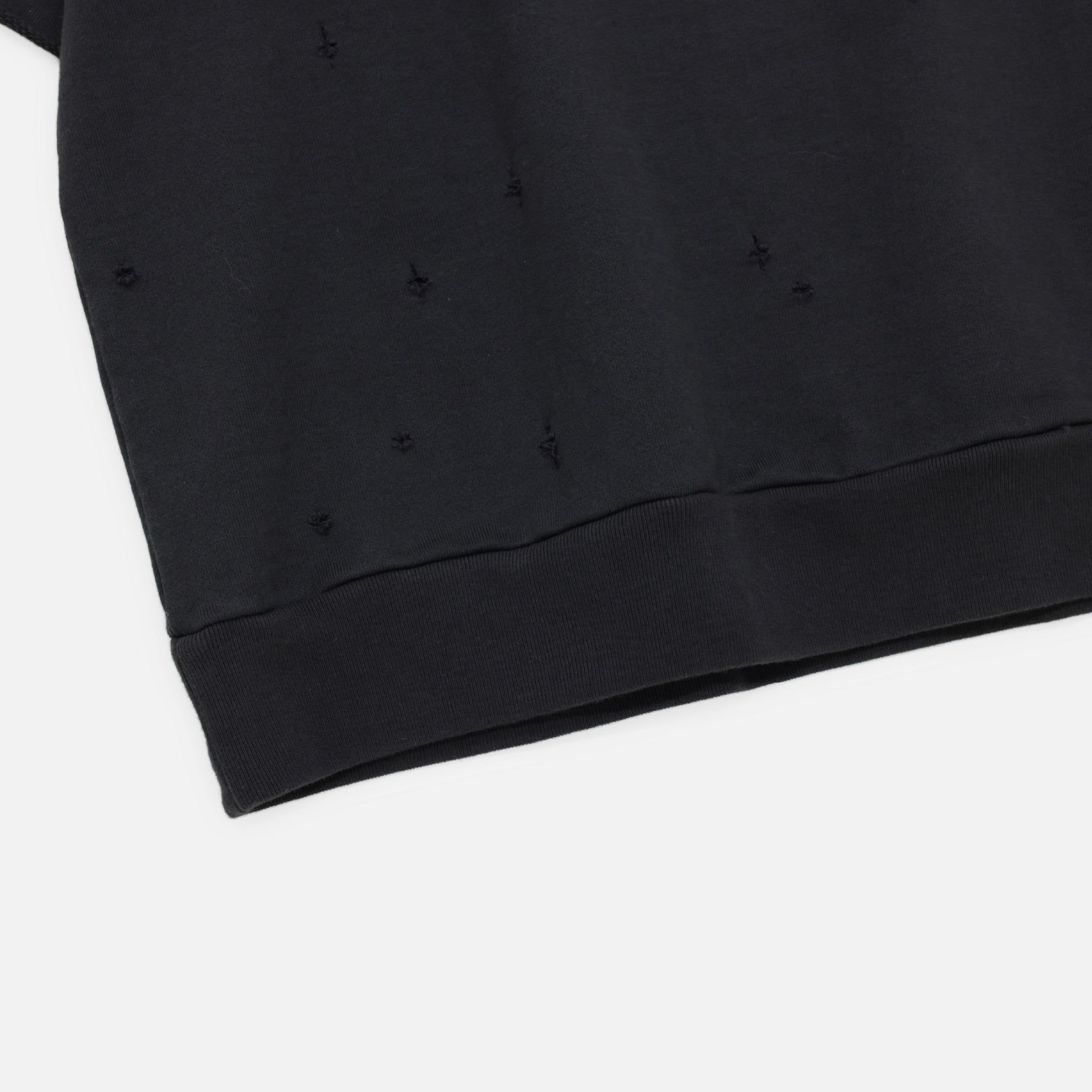 MESSAGE HALF SLEEVE SWEAT(BLACK)