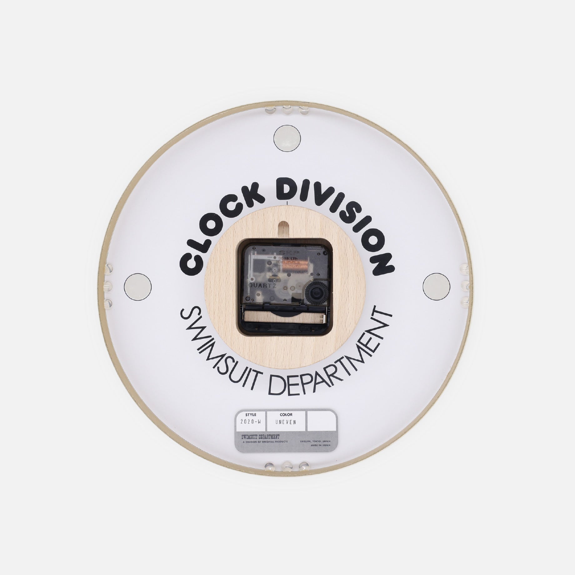 CLOCK DIVISION WALL CLOCK UNEVEN(BLUE)