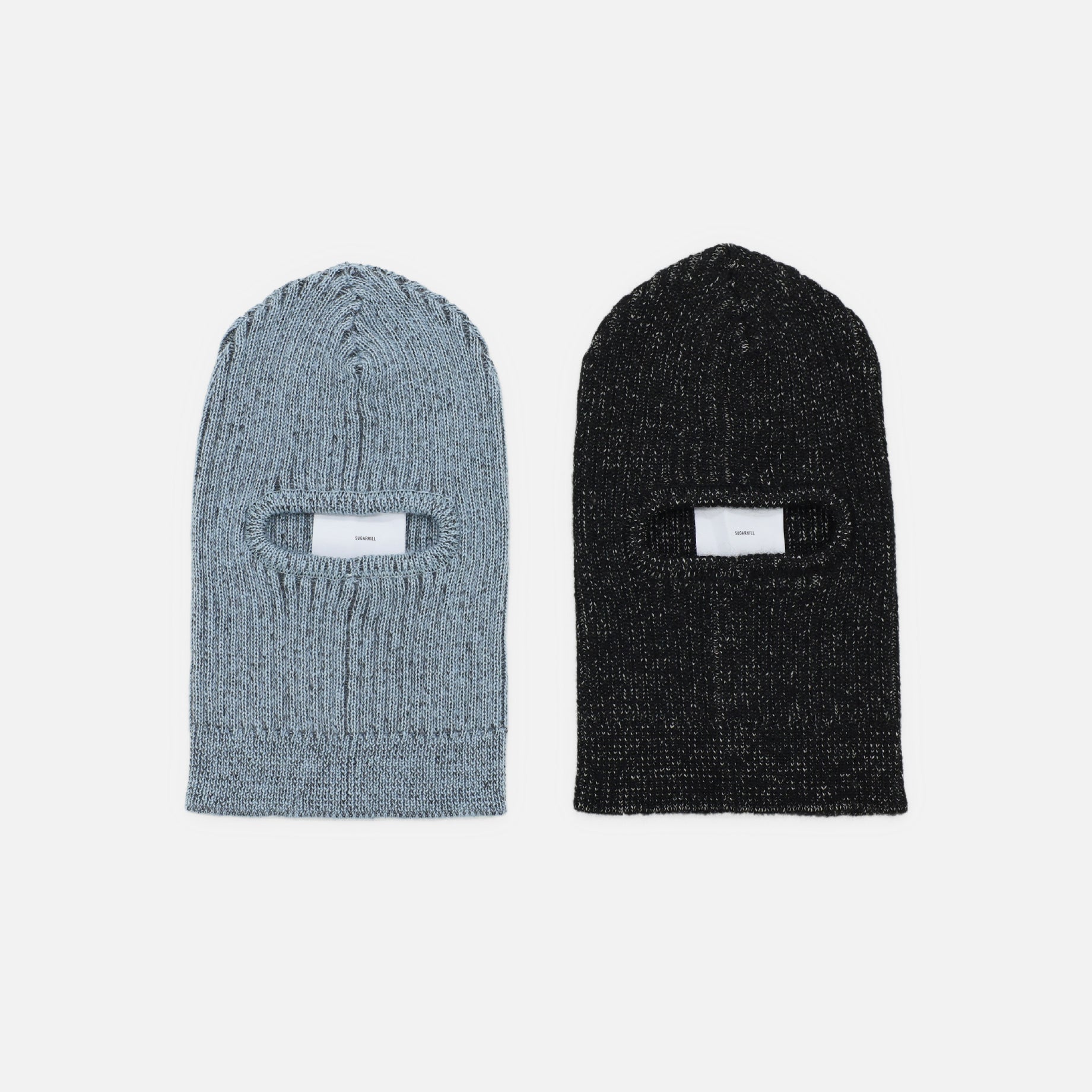 PLATING KNIT BALACLAVA(BLACK&IVORY)