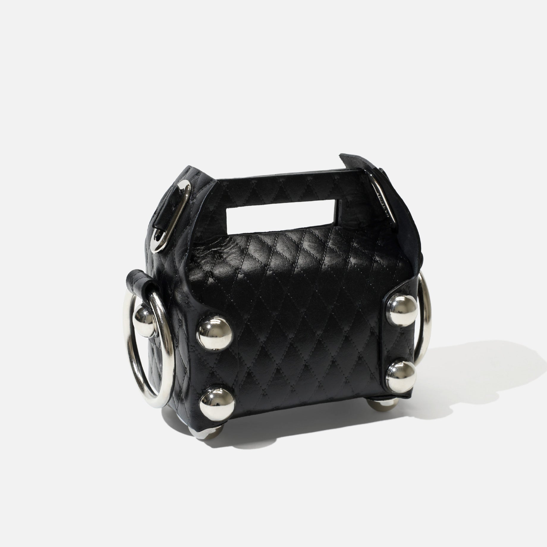 LEATHER CAKE BAG PETIT(BALCK)