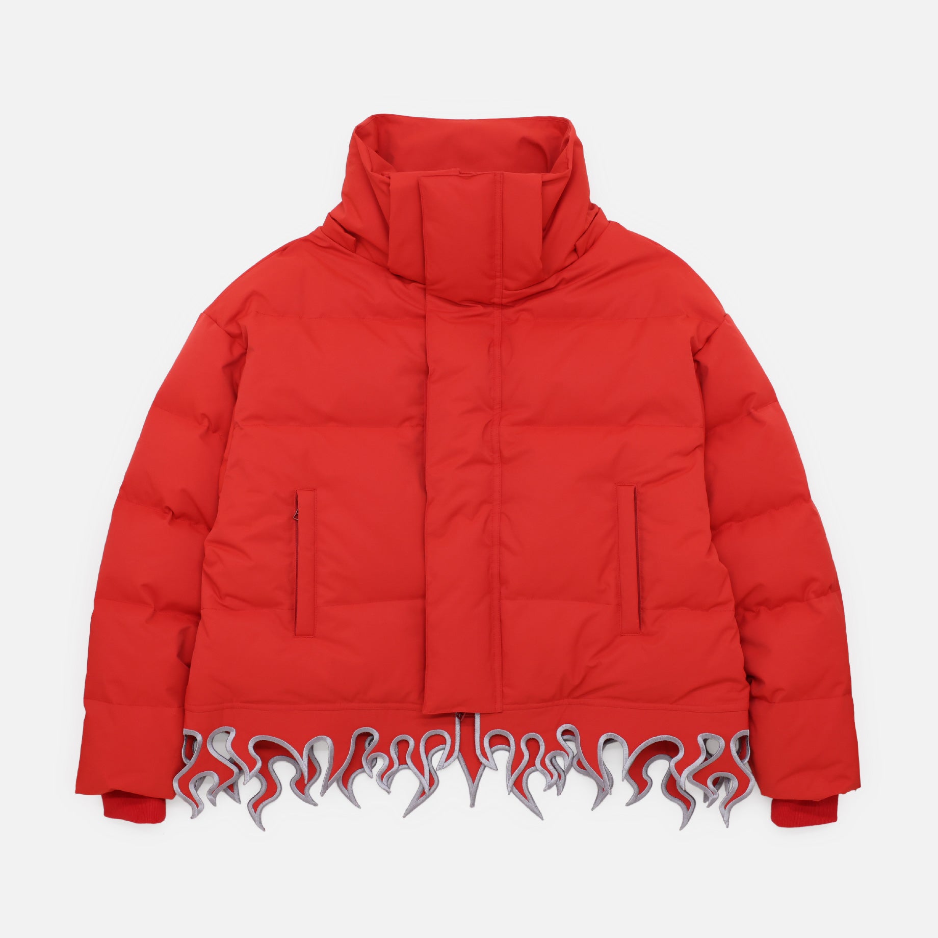 FLAME HEM DOWN JACKET(RED)