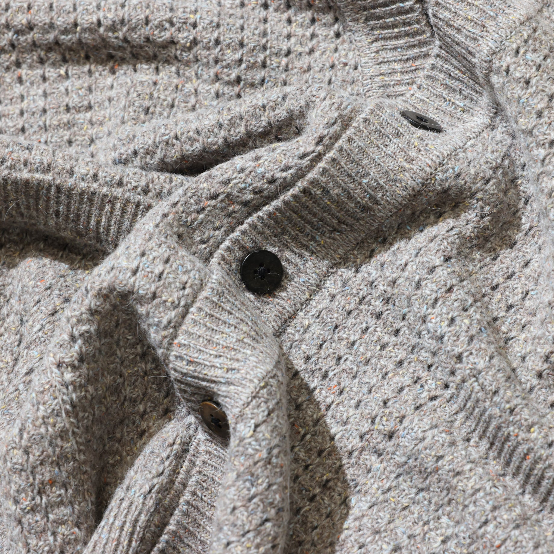 COLOR NEP WOOL CARGIDAN (BEIGE)