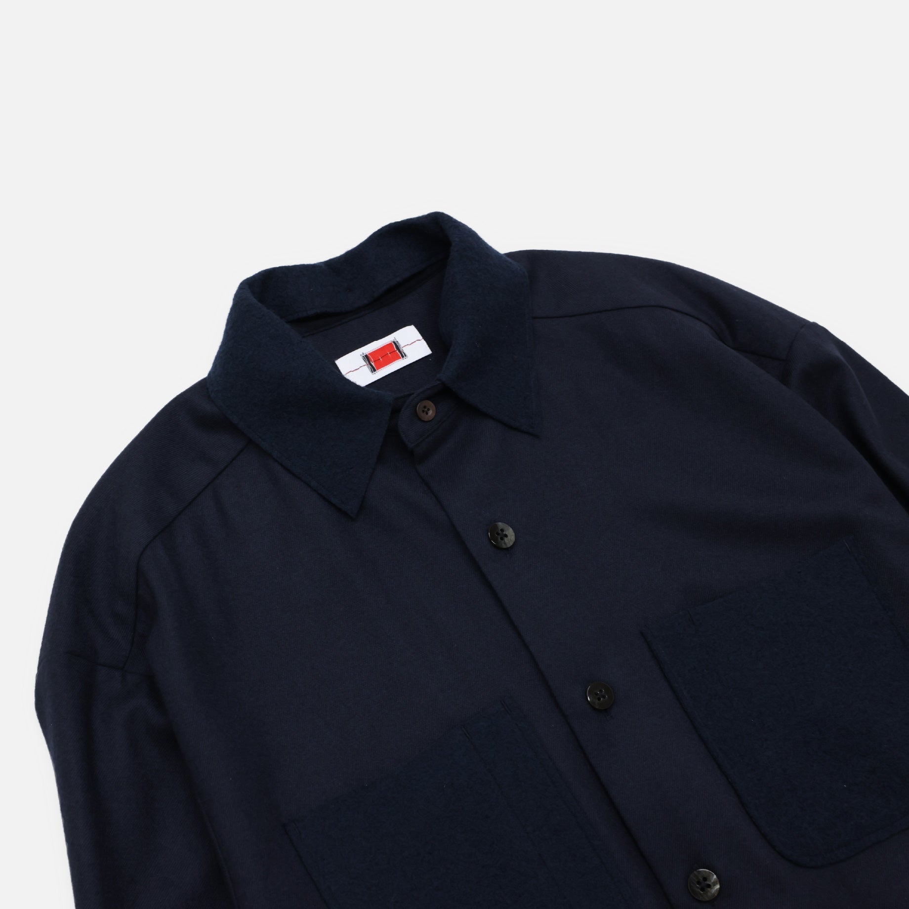 WOOL FLANNEL CHANGE CL(NAVY)