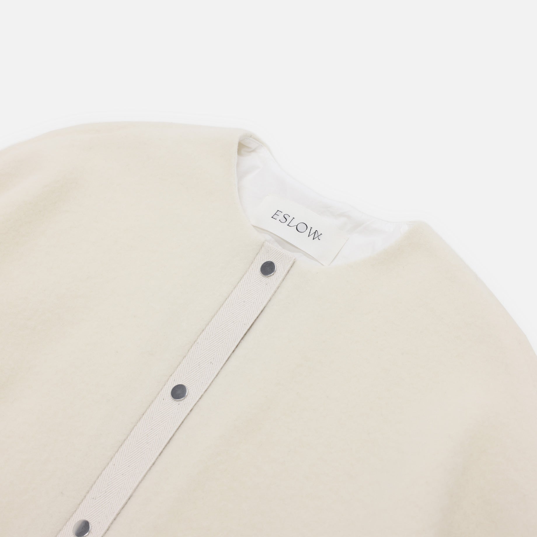 BRUSHED SWEAT JACKET(OFF WHITE)