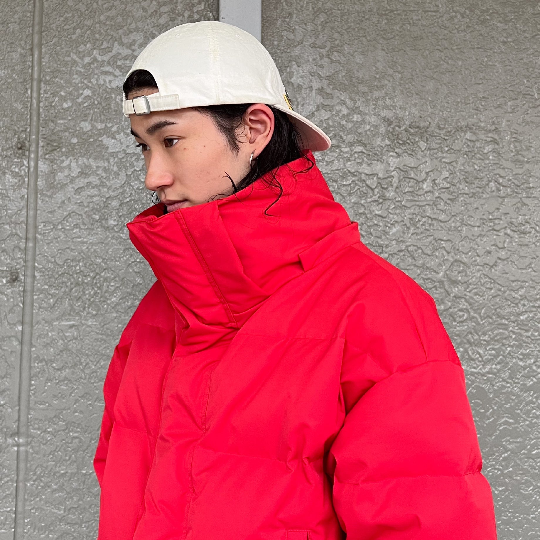 FLAME HEM DOWN JACKET(RED)