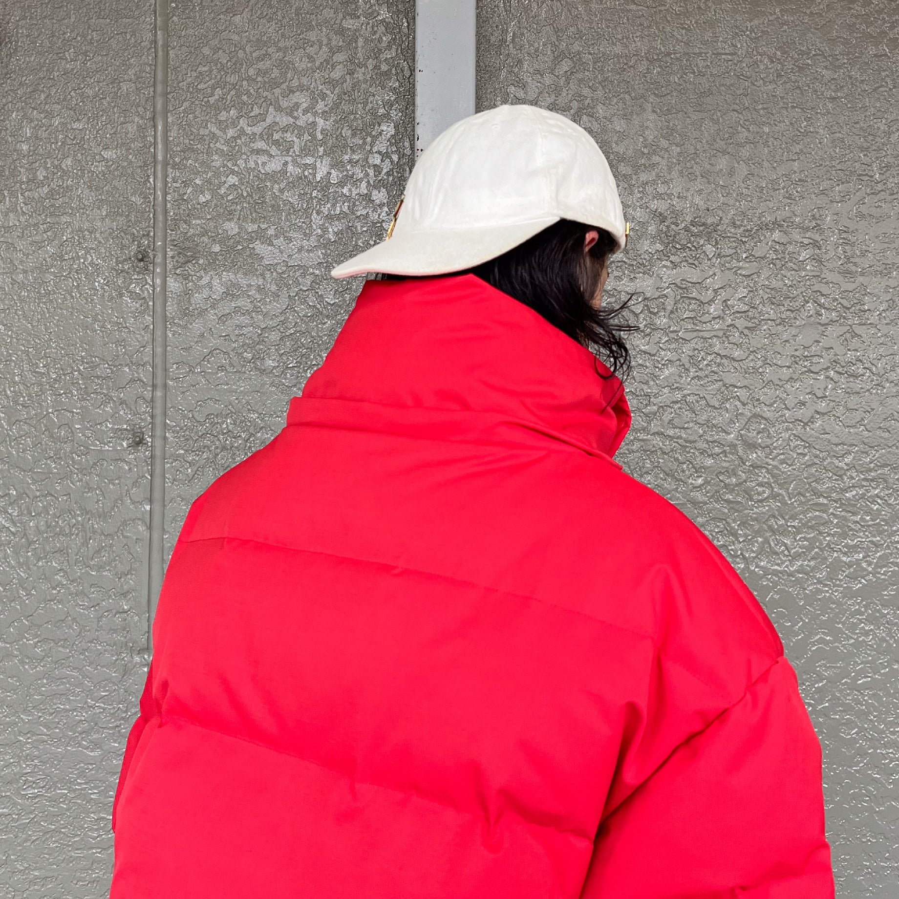 FLAME HEM DOWN JACKET(RED)