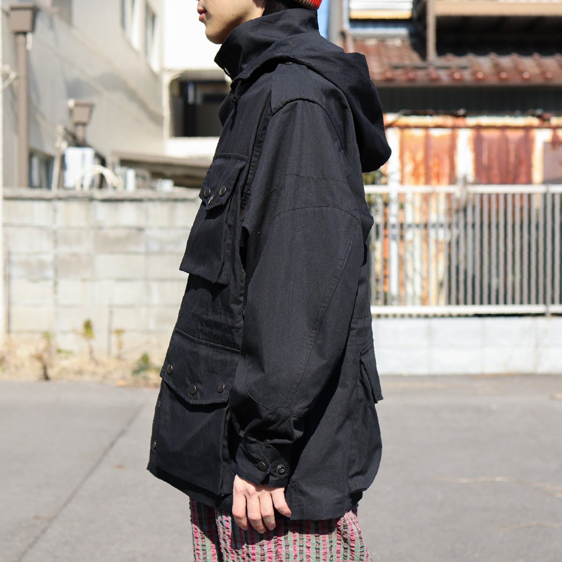 FIELD COAT - C/N OXFORD CLOTH(BLACK)