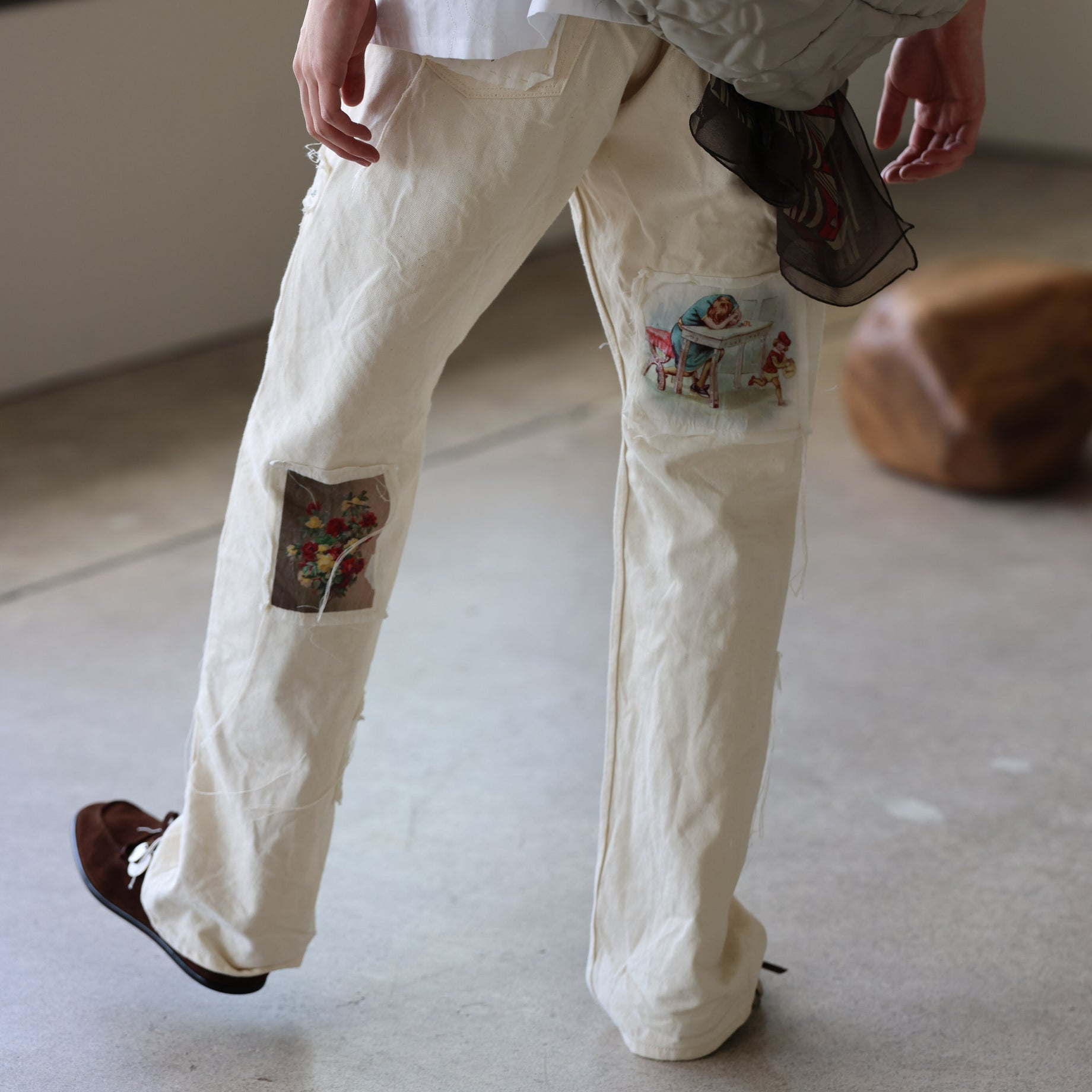 DENIM PANTS (IVORY)