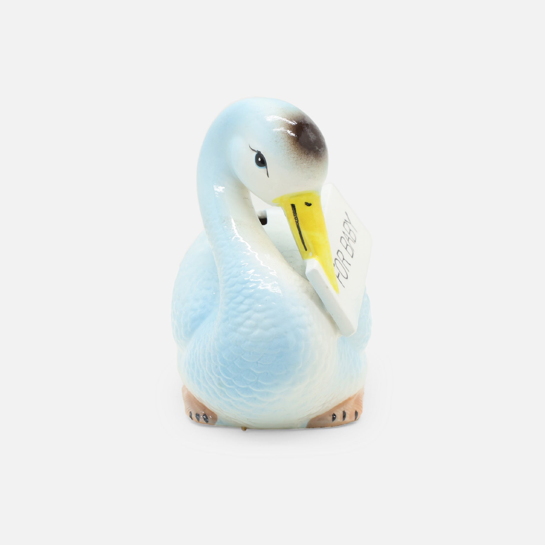 VINTAGE MISCELLANEOUS CERAMIC PIGGY BANK(STORK)