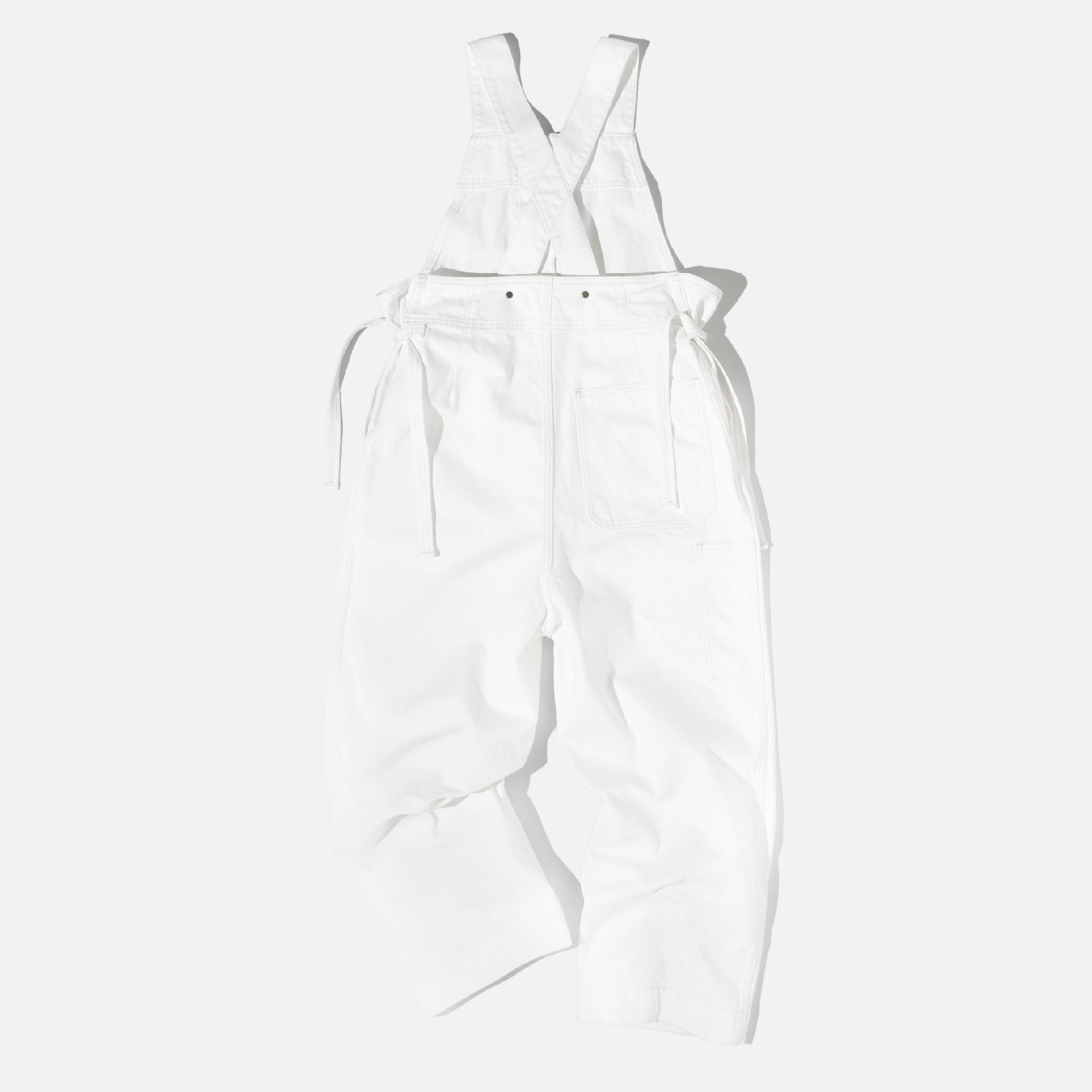 LOOSE FITTING OVERALL(WHITE)