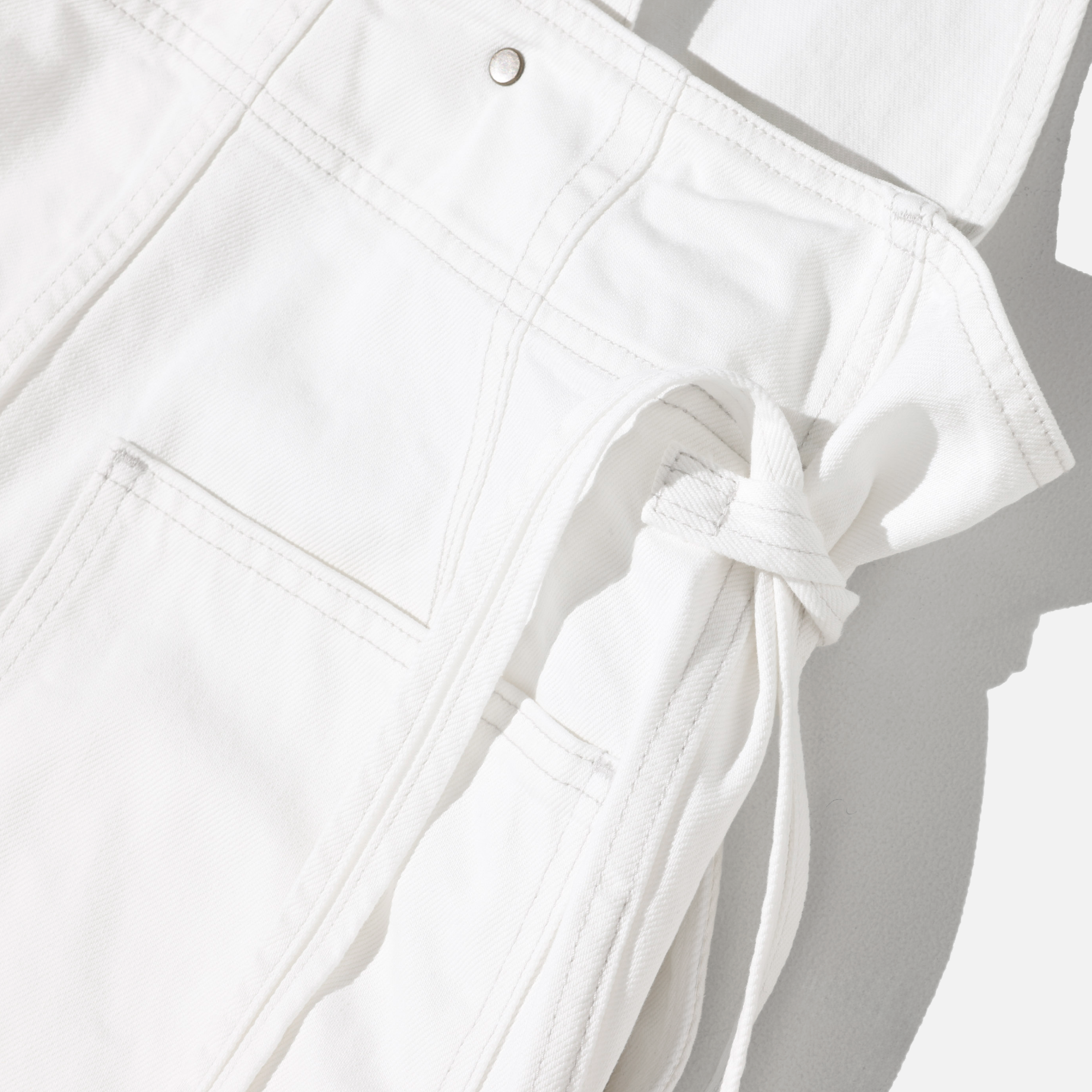 LOOSE FITTING OVERALL(WHITE)