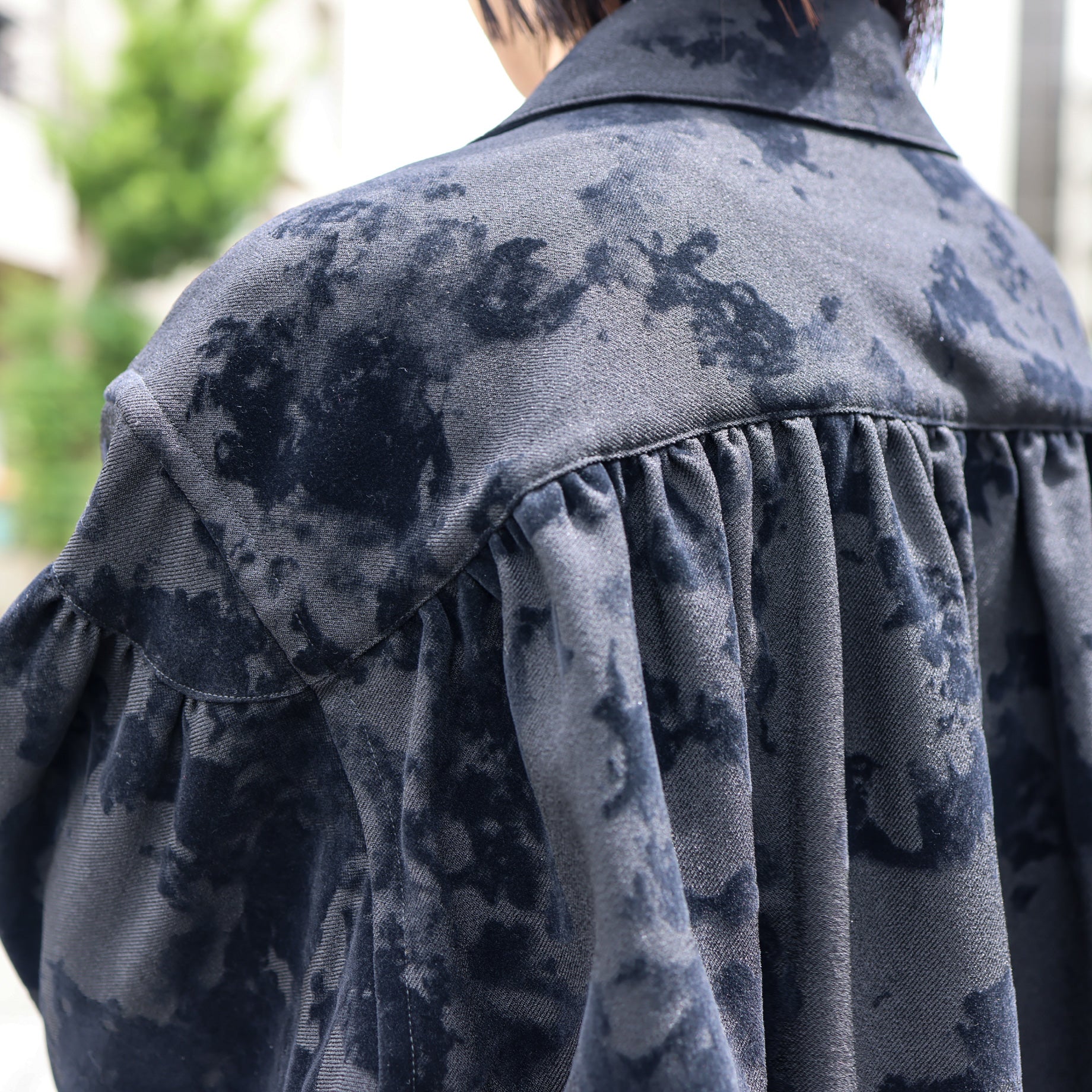 PAINTER Z SHIRT - POLY SERGE / FLOCKY PRINTED(BLACK)