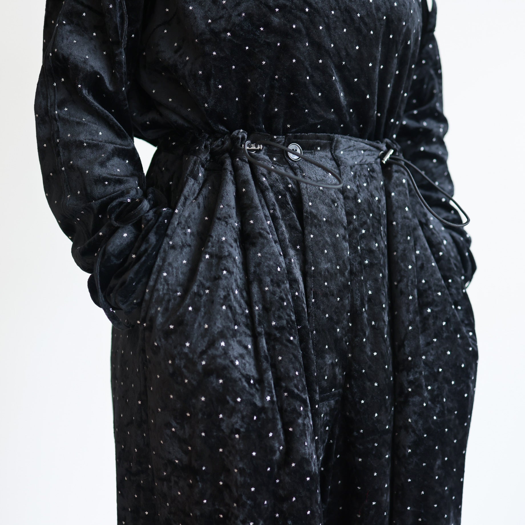 WIND PANT - GLITTER VELOUR(STAR)