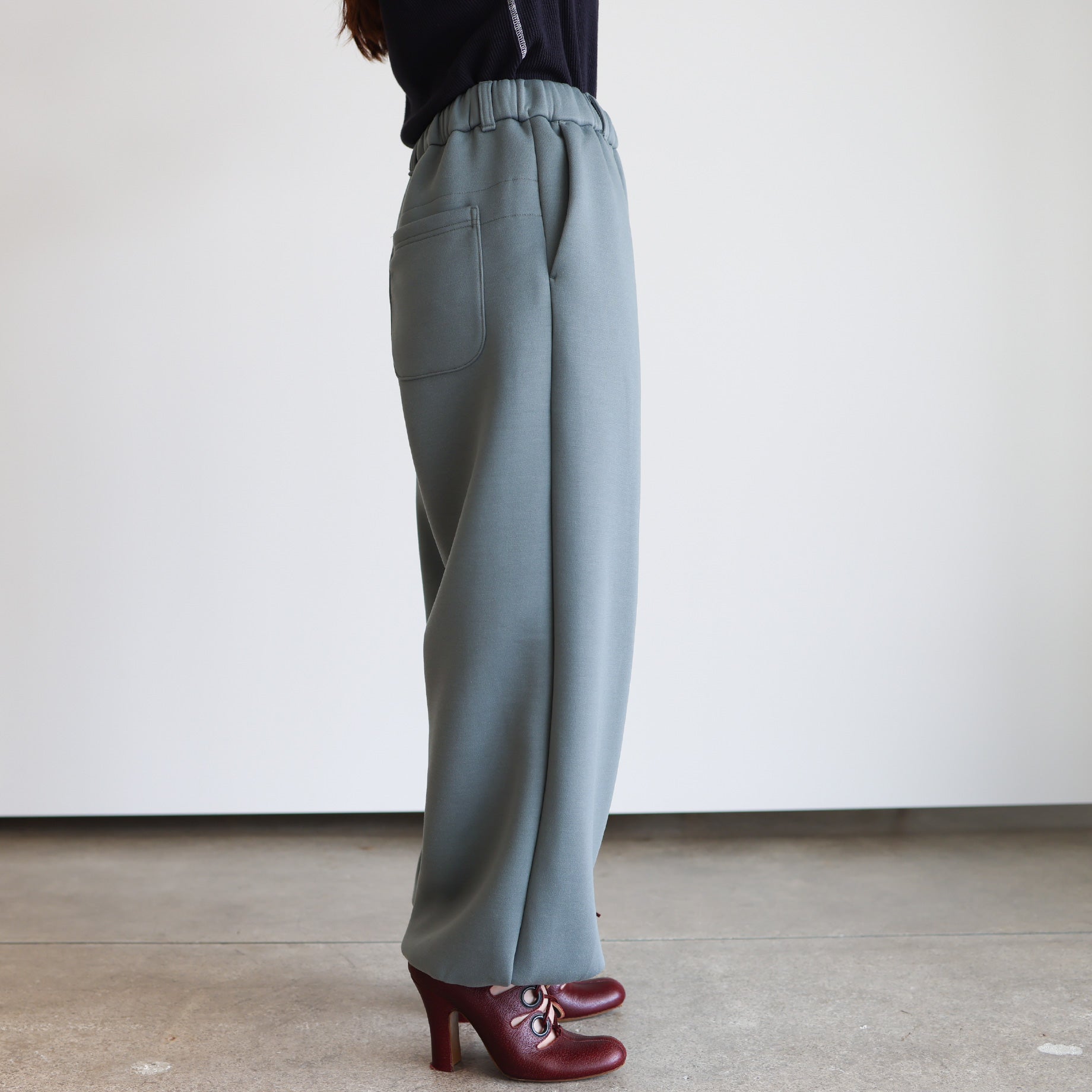 BALLOON PANT - DOUBLE JERSEY SOLID(OLIVE)
