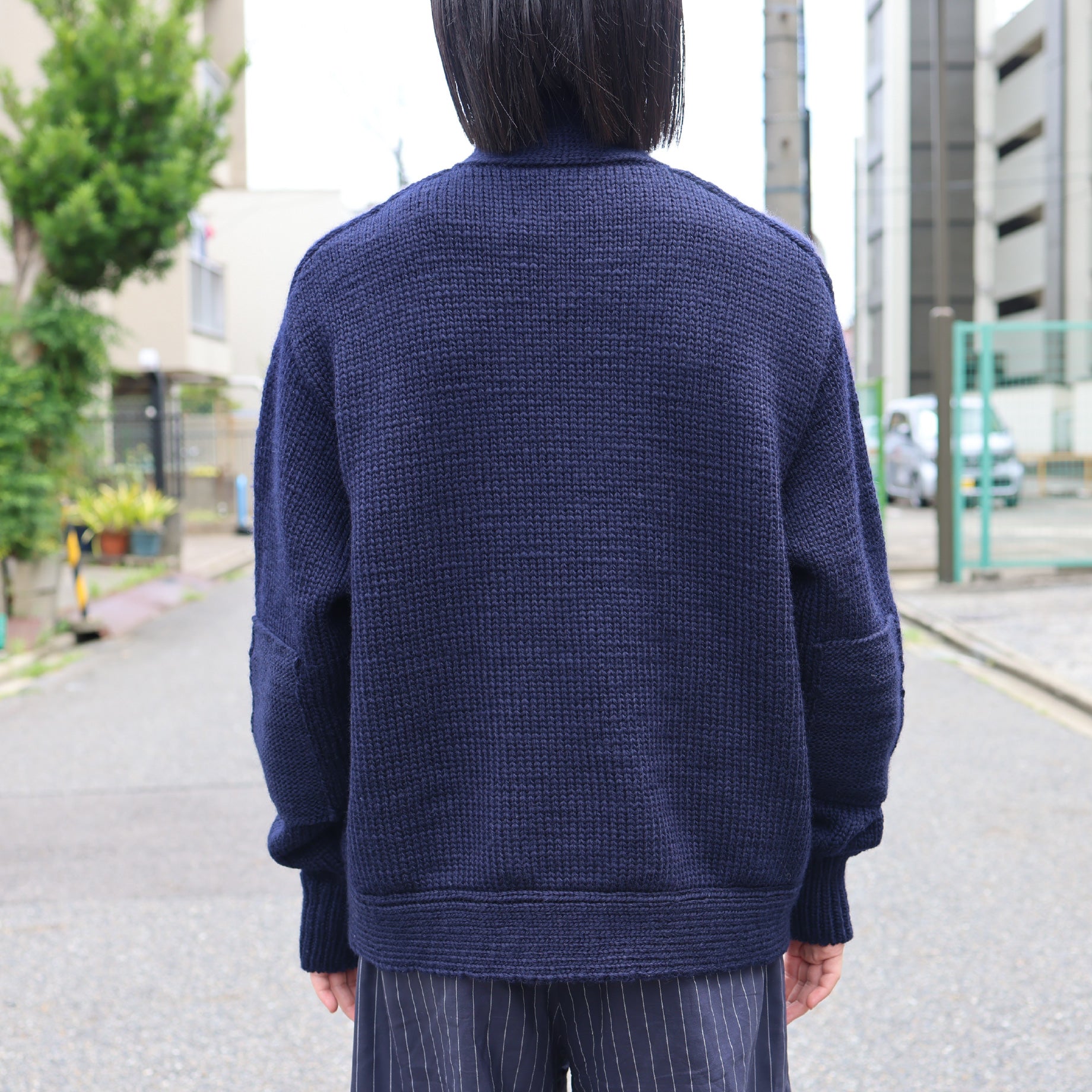 BY H. DRIVERS KNIT(NAVY)
