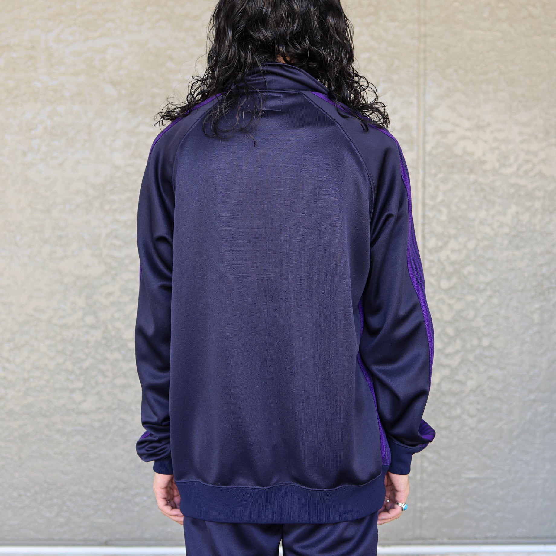 TRACK JACKET - POLY SMOOTH(NAVY)