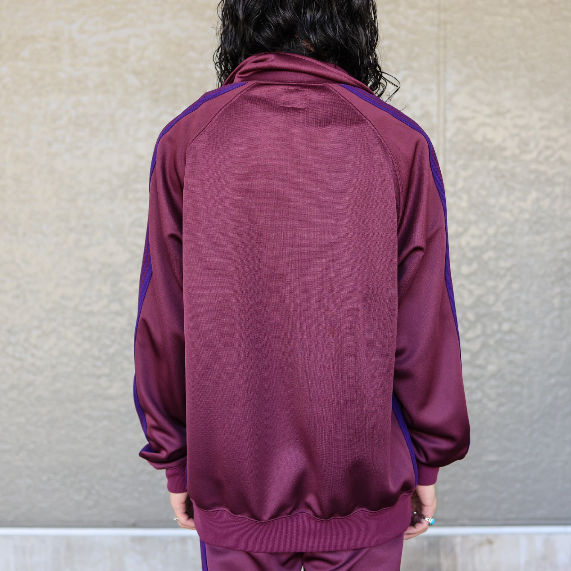 TRACK JACKET - POLY SMOOTH(WINE)