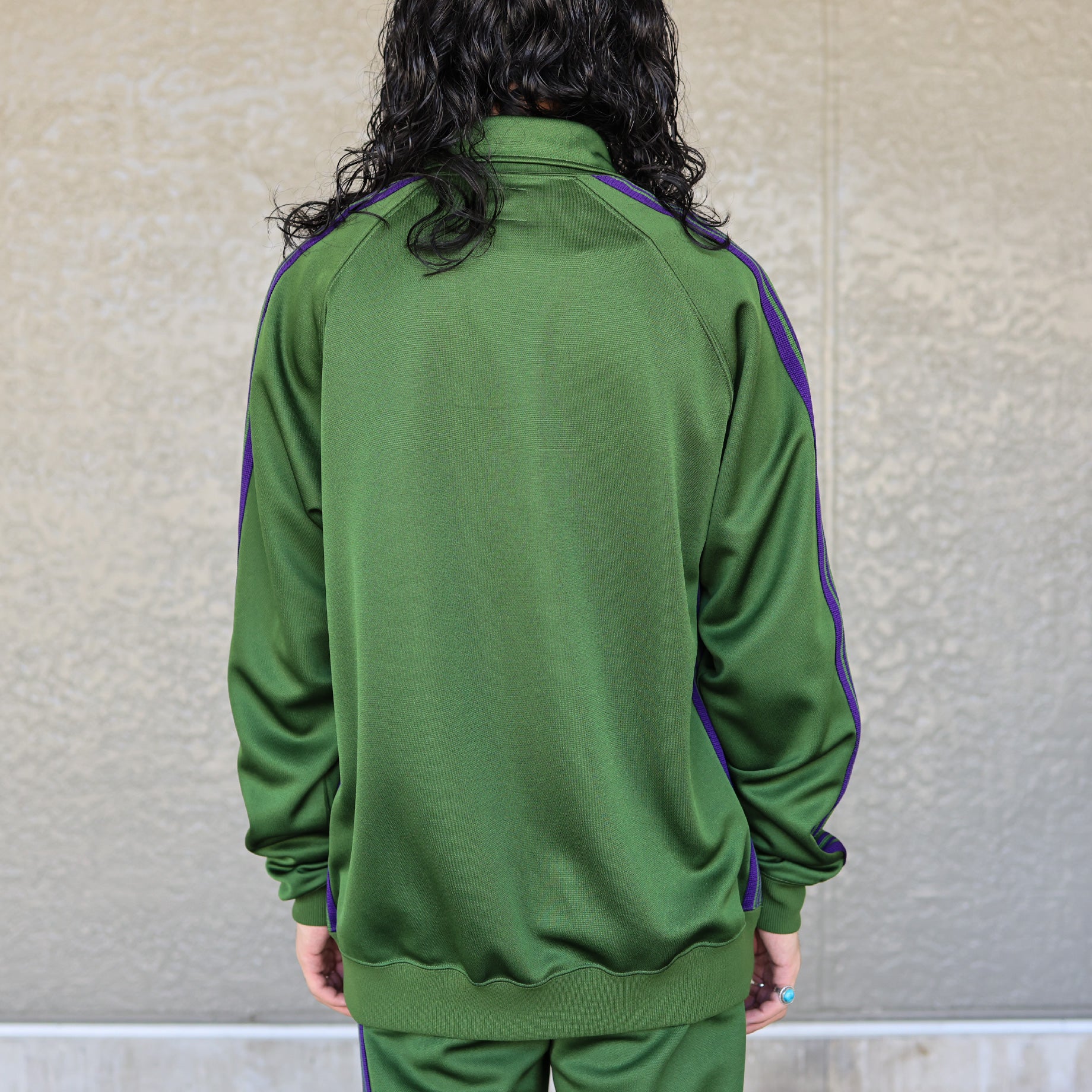 TRACK JACKET - POLY SMOOTH(LVY GREEN)
