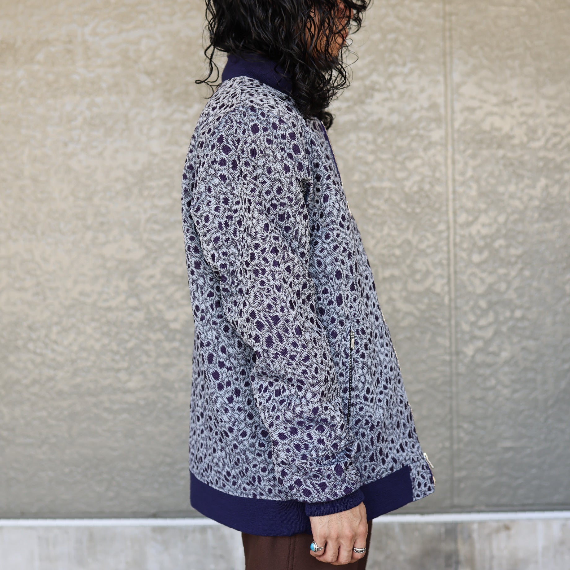 B.B. JACKET - PE/AC/W PEACOCK JQ.(PURPLE)