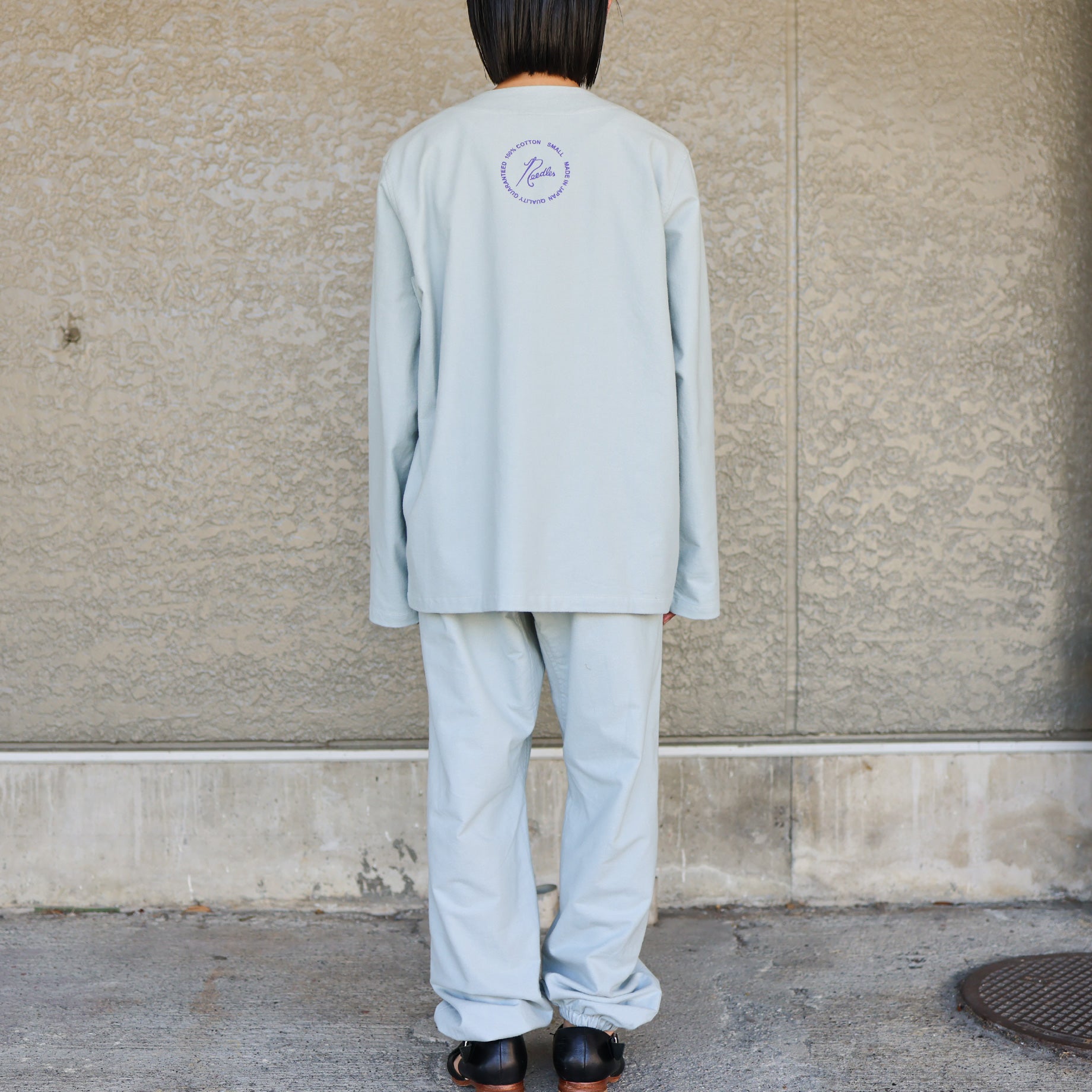 PAJAMA SET - COTTON FLANNEL(LT.BLUE)