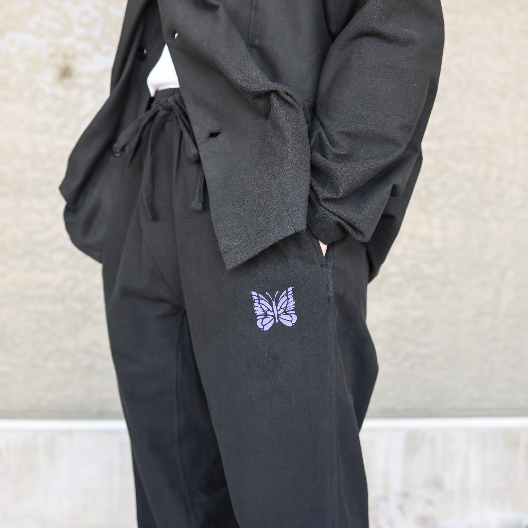 PAJAMA SET - COTTON FLANNEL(BLACK)