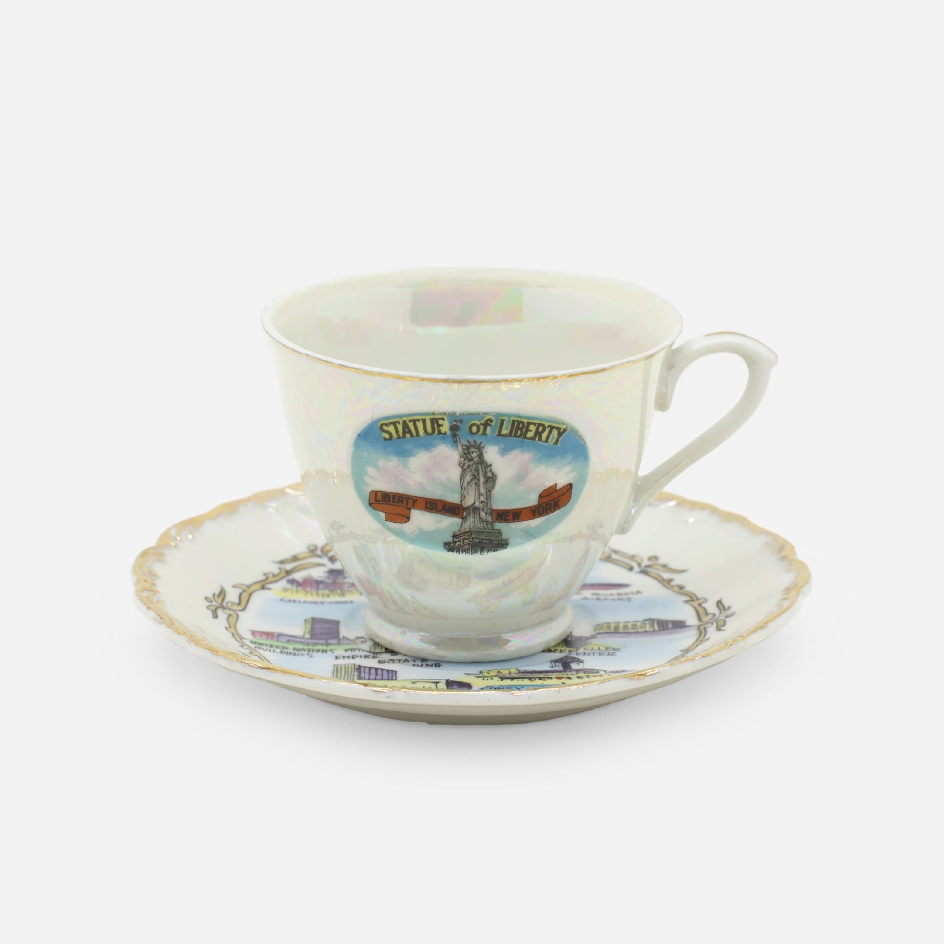 VINTAGE MISCELLANEOUS CERAMIC CUP & SAUCER(NEW YORK)