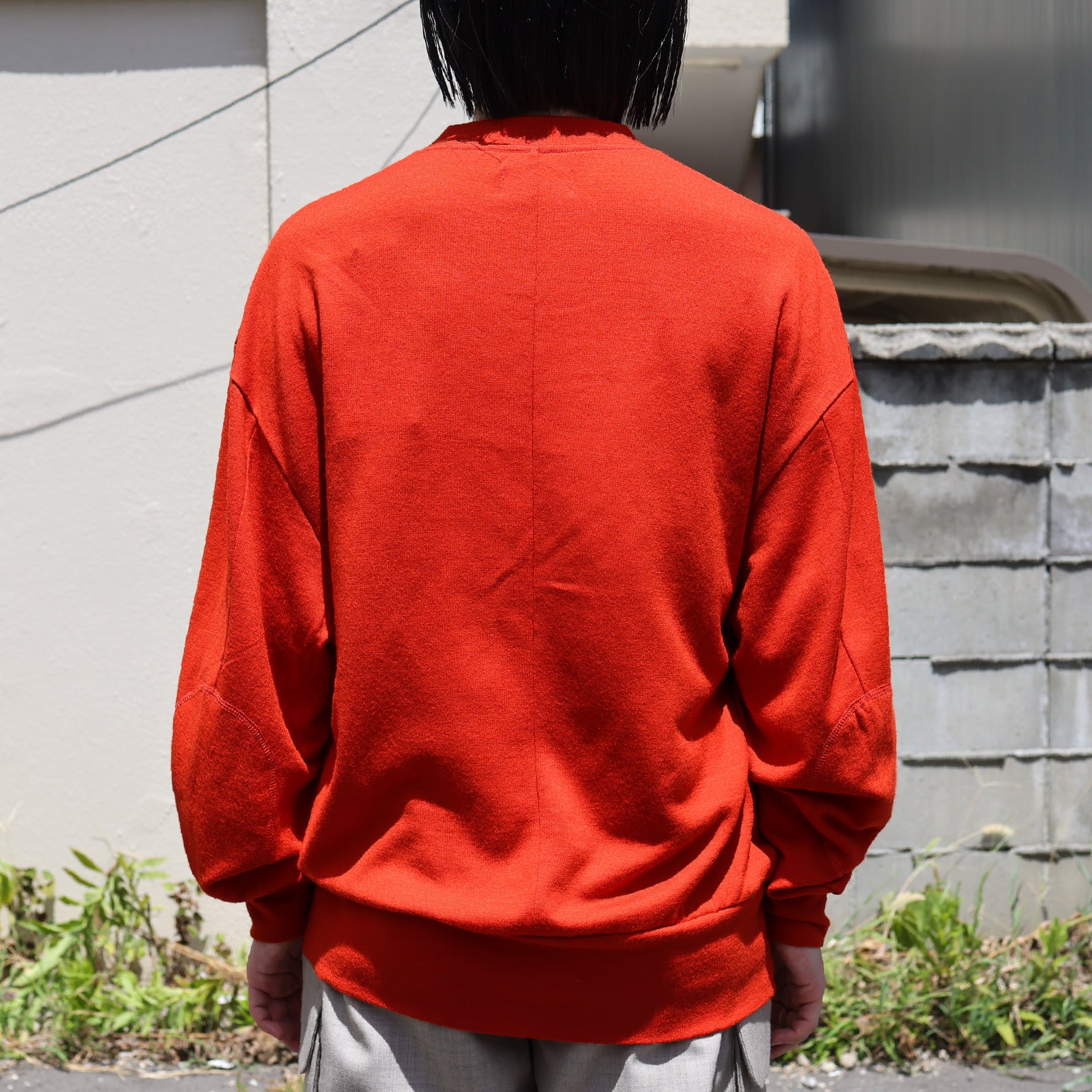 FINE WOOL LONG T(ORANGE)