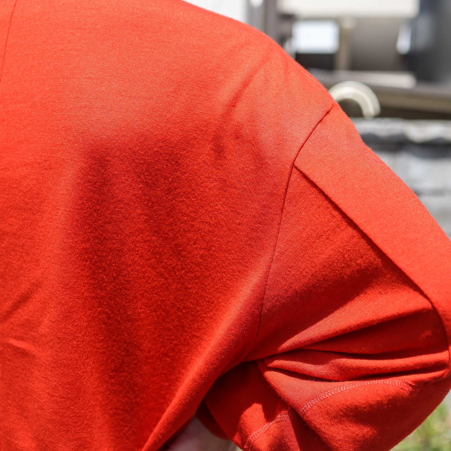 FINE WOOL LONG T(ORANGE)