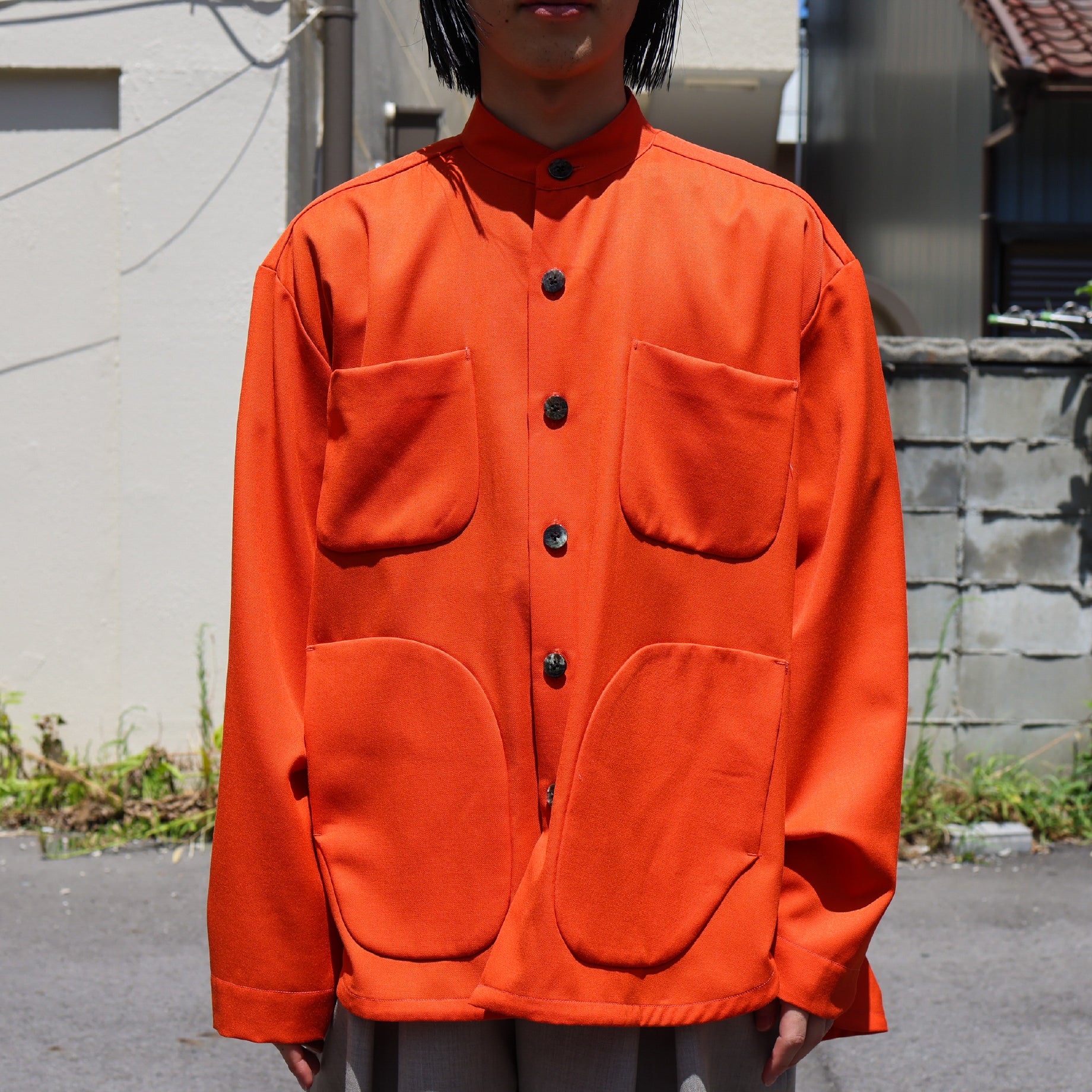WOOL TWILL CPO(ORANGE)