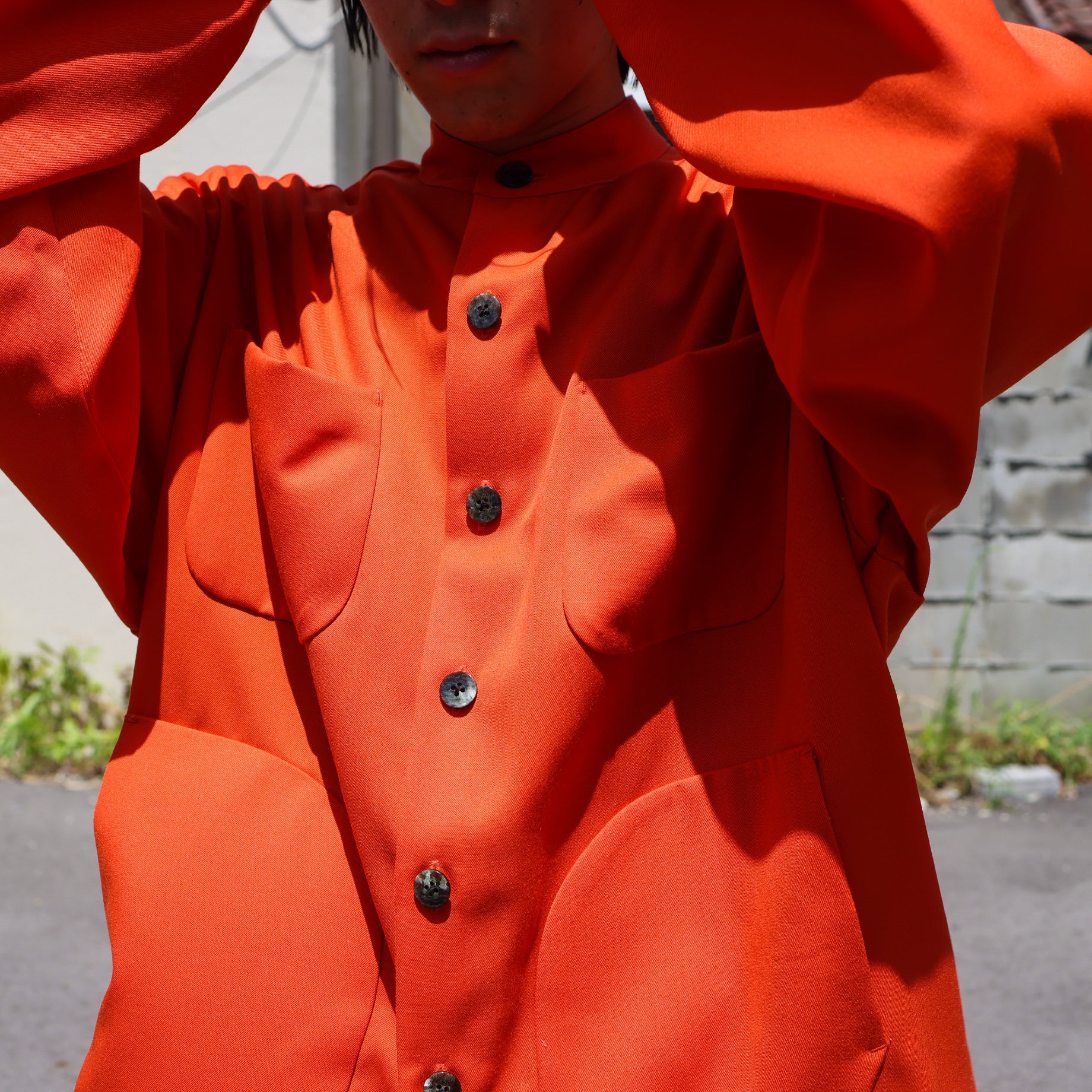 WOOL TWILL CPO(ORANGE)