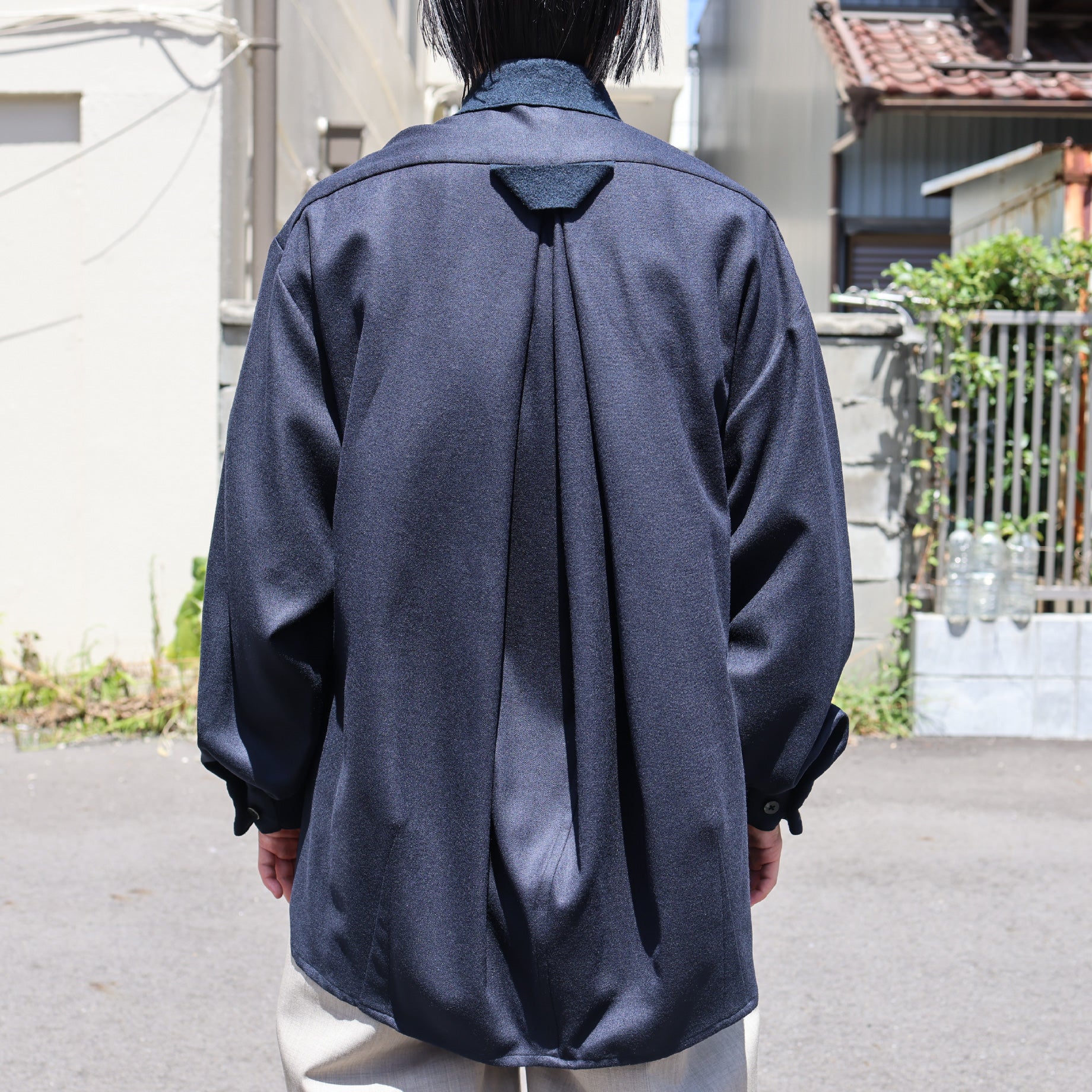 WOOL FLANNEL CHANGE CL(NAVY)