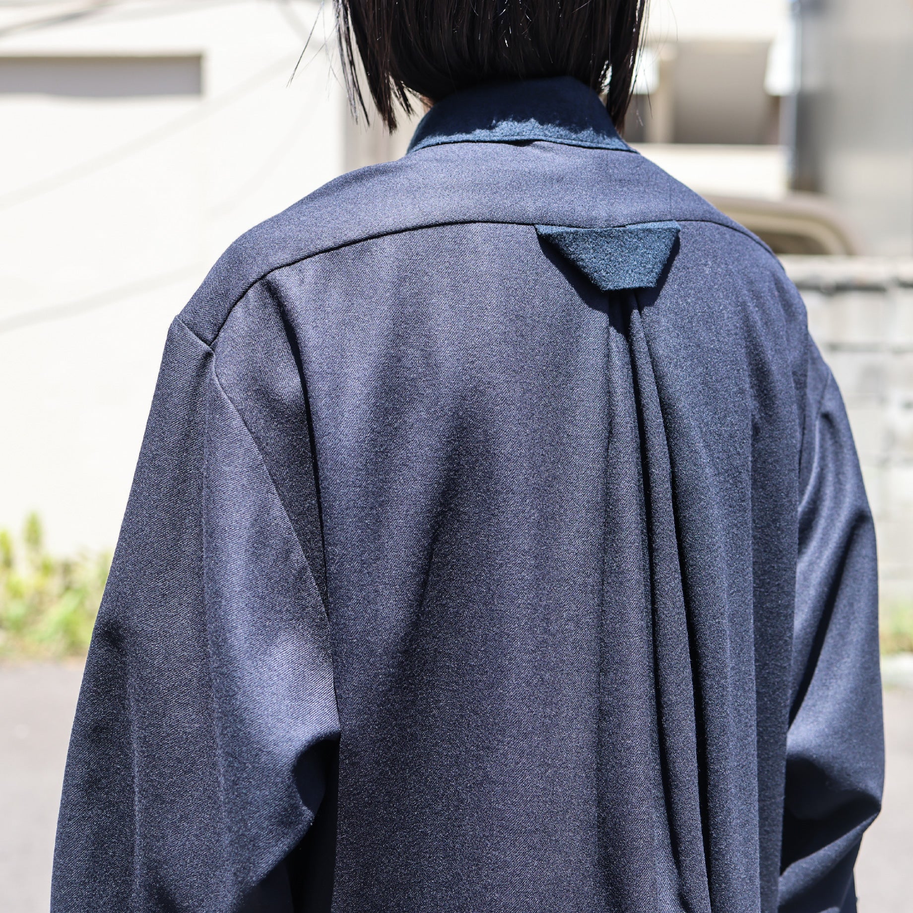 WOOL FLANNEL CHANGE CL(NAVY)