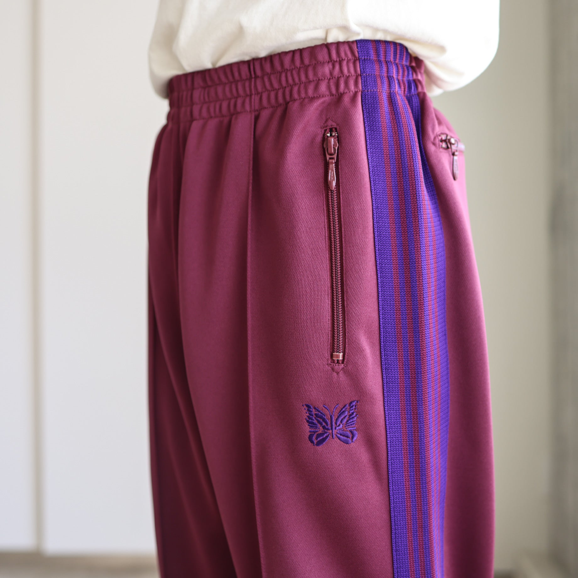 TRACK PANT - POLY SMOOTH(WINE)