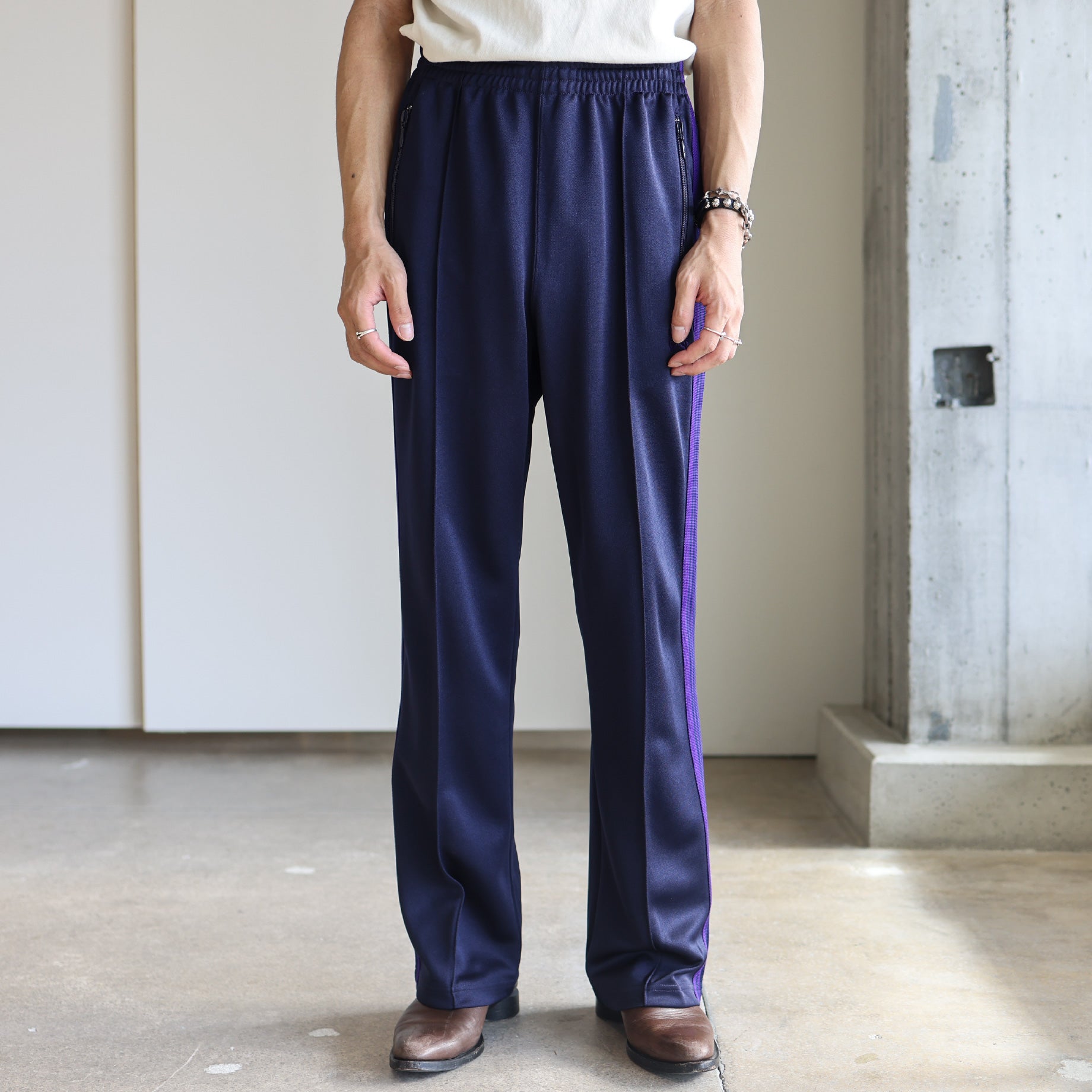 TRACK PANT - POLY SMOOTH(NAVY)