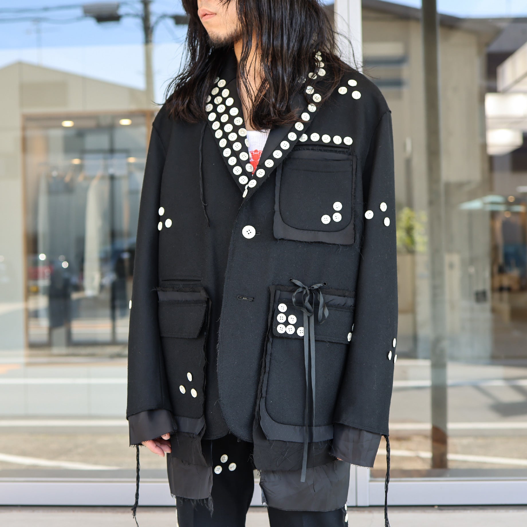 BUTTON JACKET(BLACK)