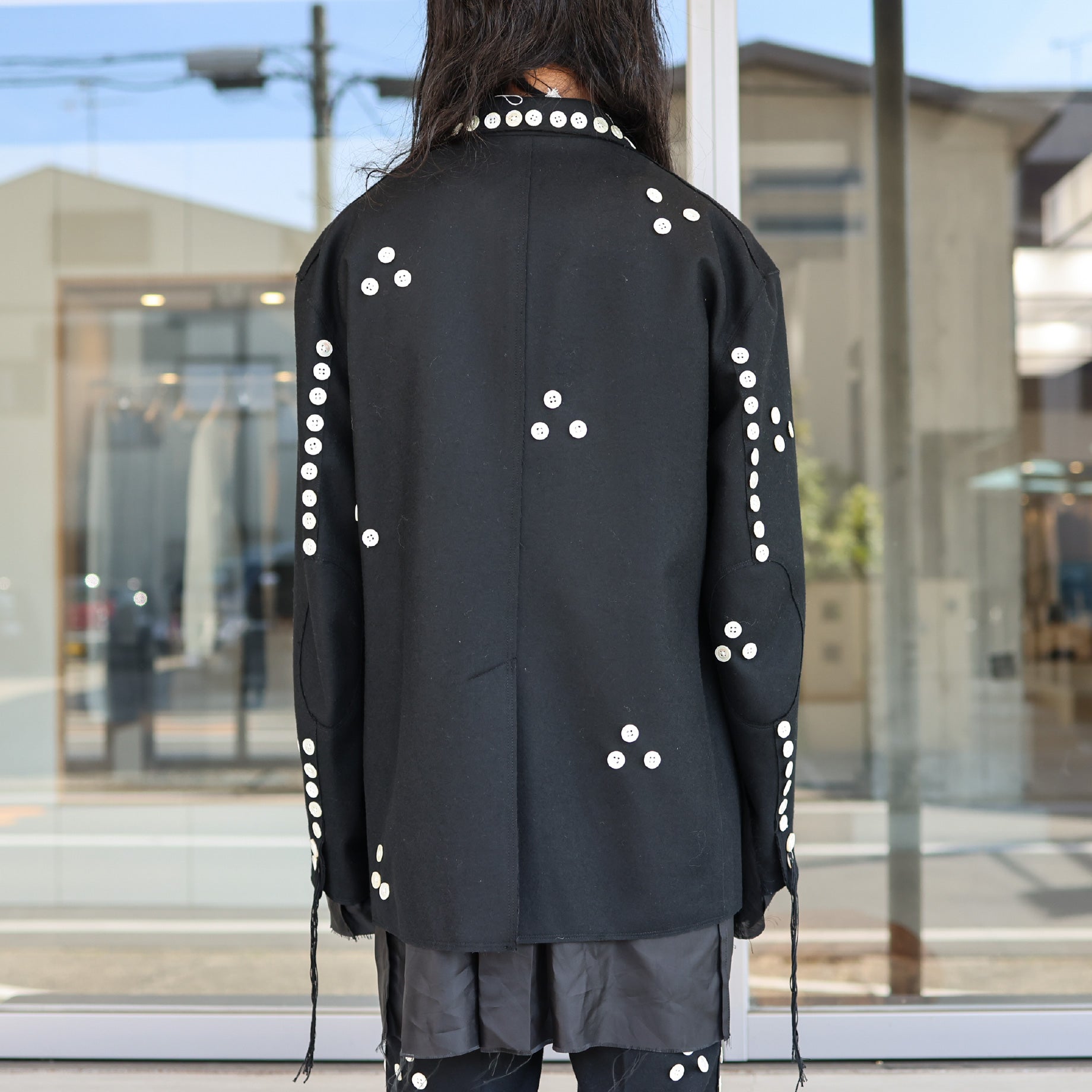 BUTTON JACKET(BLACK)
