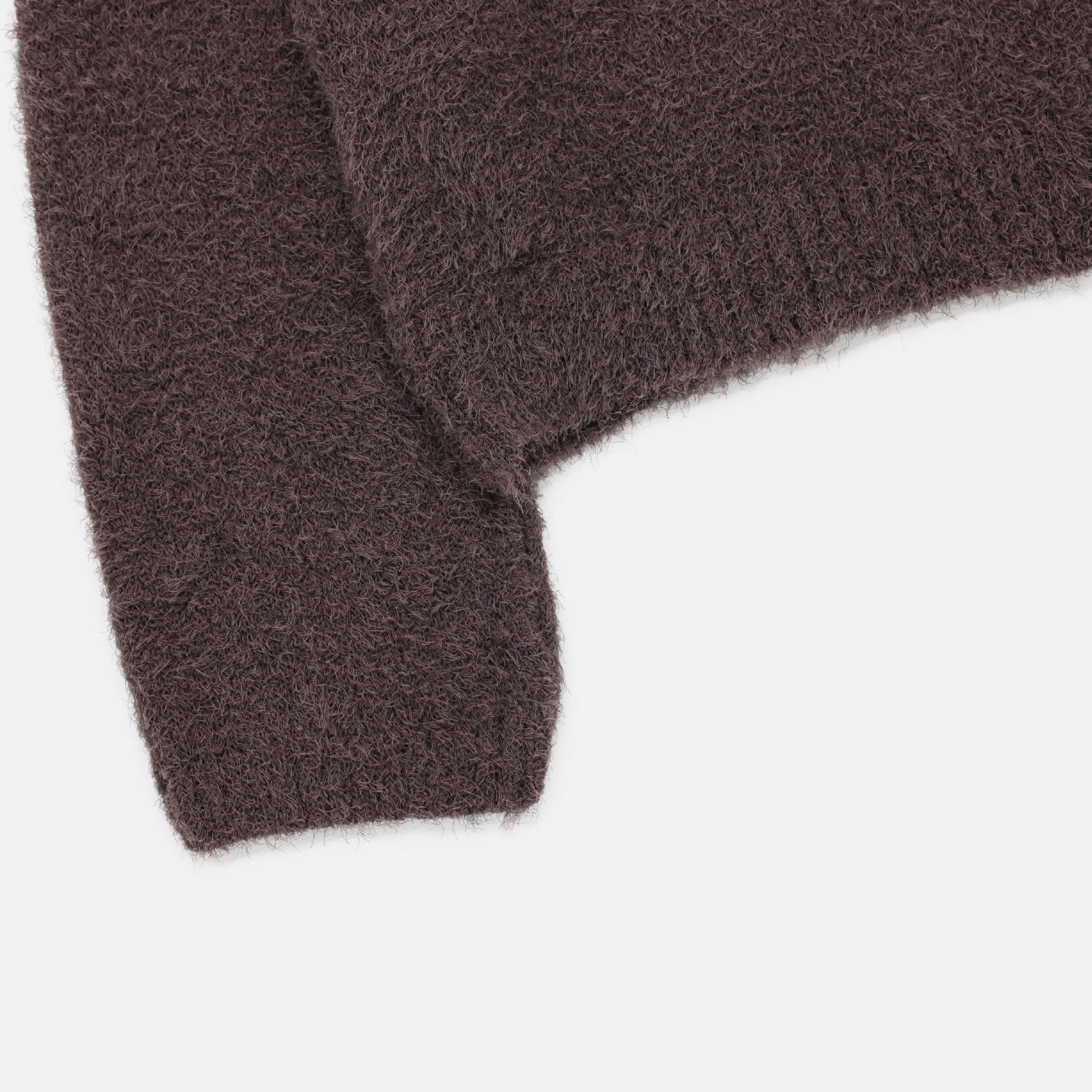 FUR CREWNECK SWEATER(BROWN)