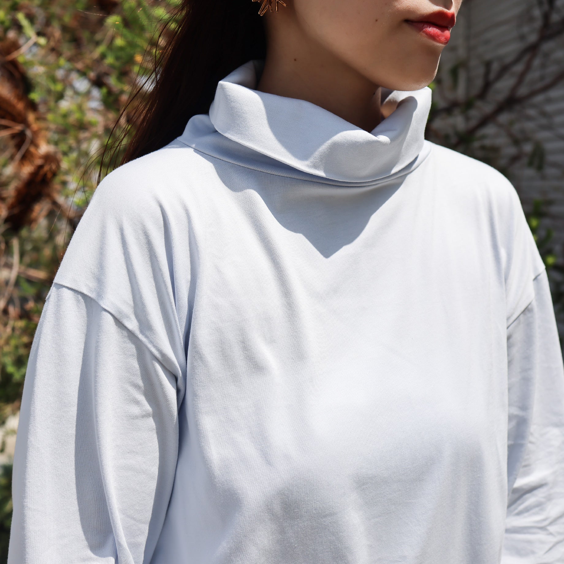HIGHNECK PULLOVER(SAX BLUE)