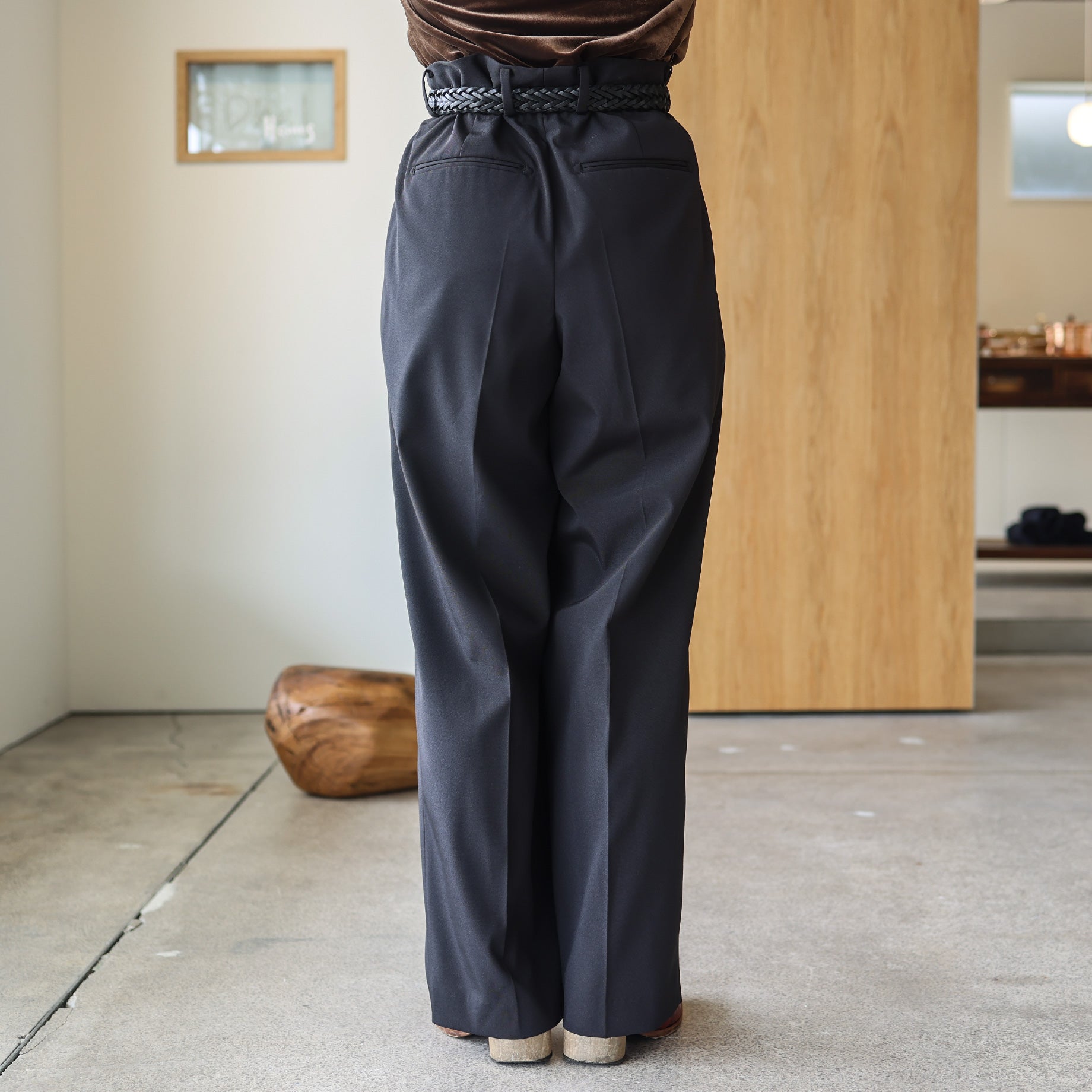 3TUCK PANTS(BLACK)