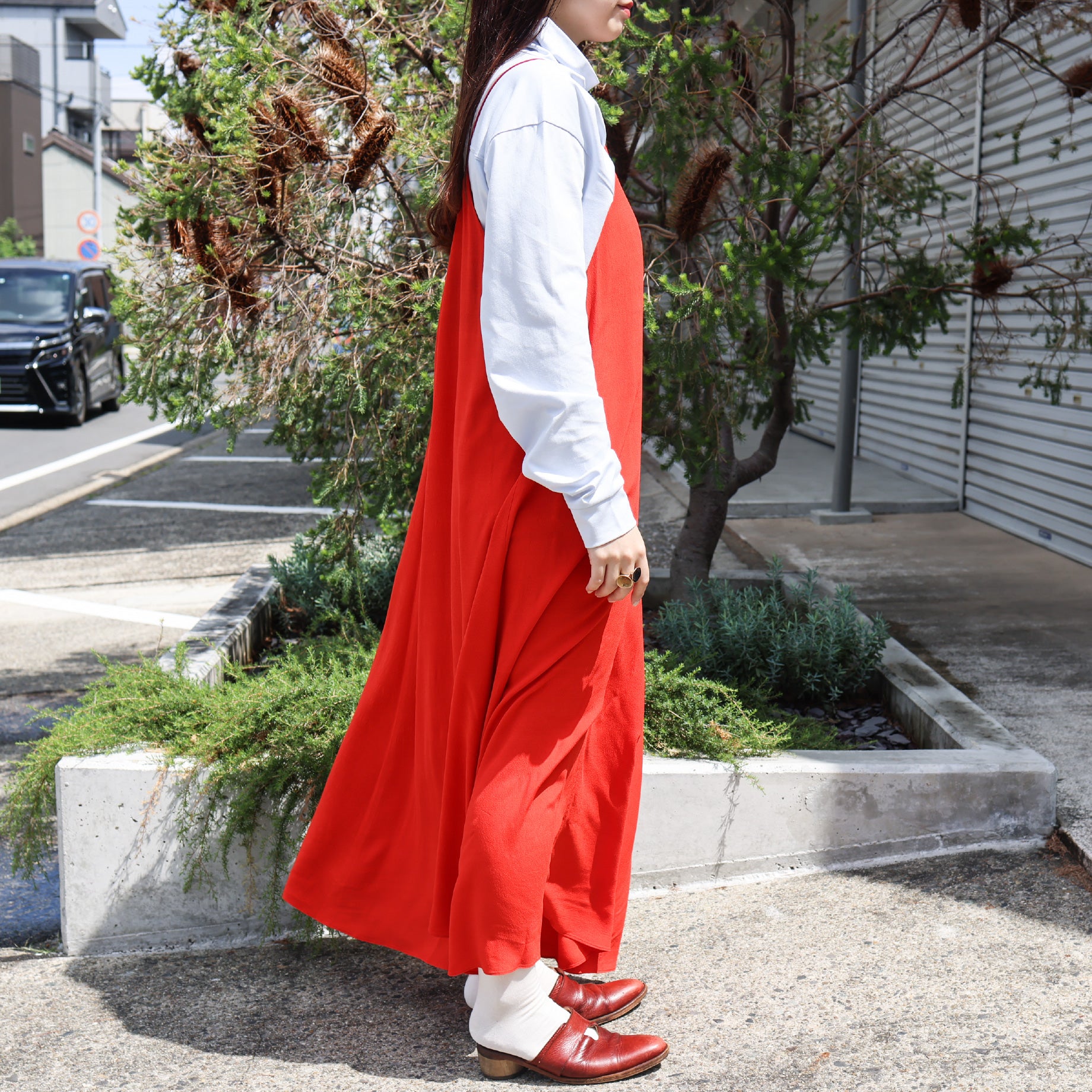 CAMISOLE DRESS(RED)